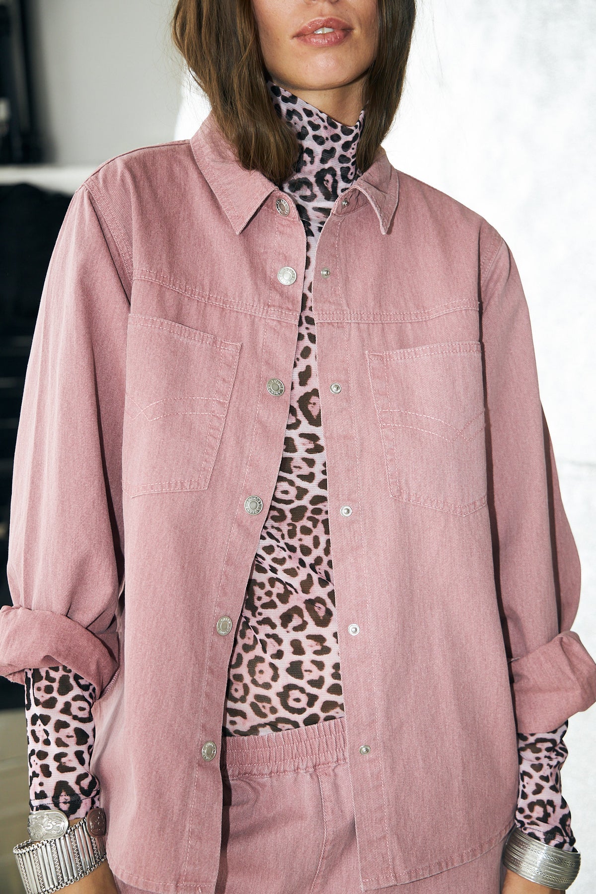 Lollys Laundry OrieLL Rollkragen Bluse Blouse Pink