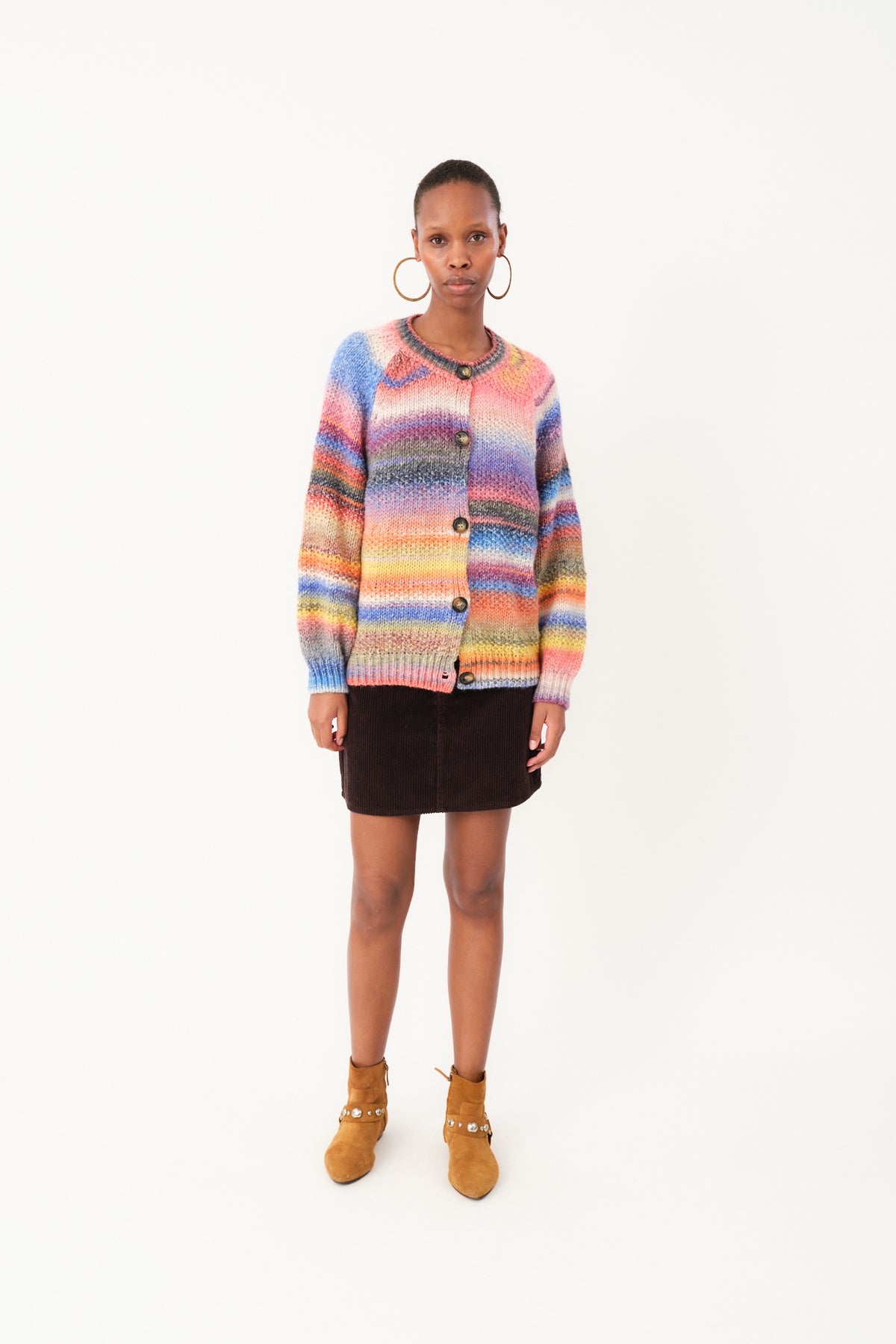Lollys Laundry PadovaLL Strick Cardigan Cardigan Multicolor