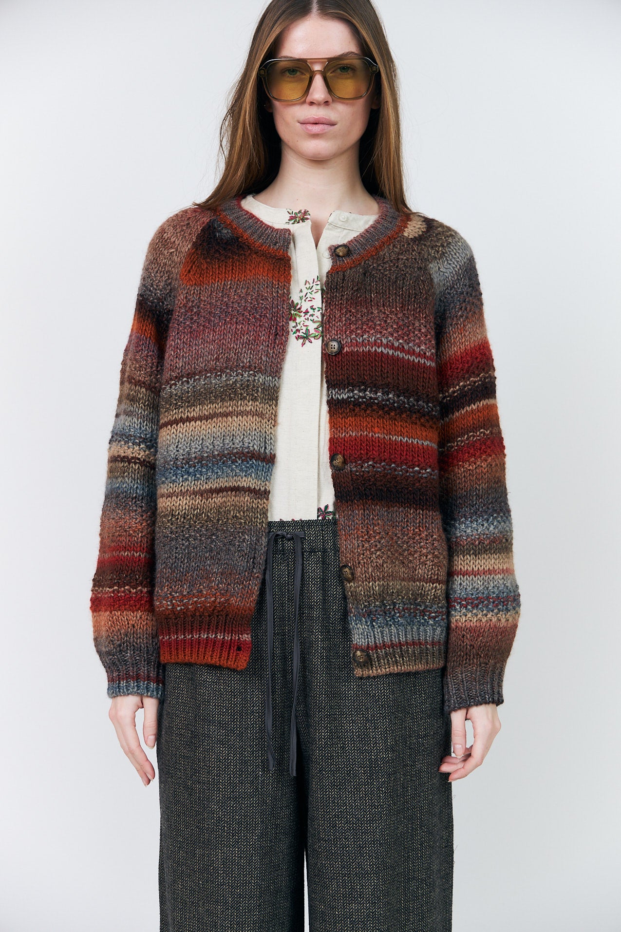 Lollys Laundry PadovaLL Strickjacke Cardigan Rostbraun