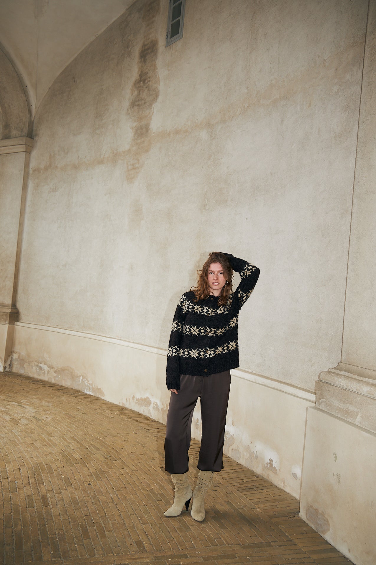 Lollys Laundry PadovaLL Strickjacke Cardigan Dunkelbraun