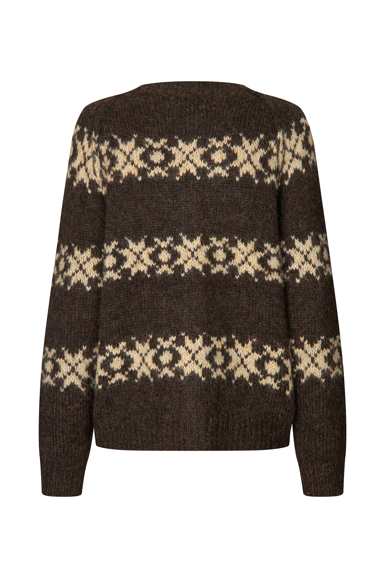 Lollys Laundry PadovaLL Strickjacke Cardigan Dunkelbraun
