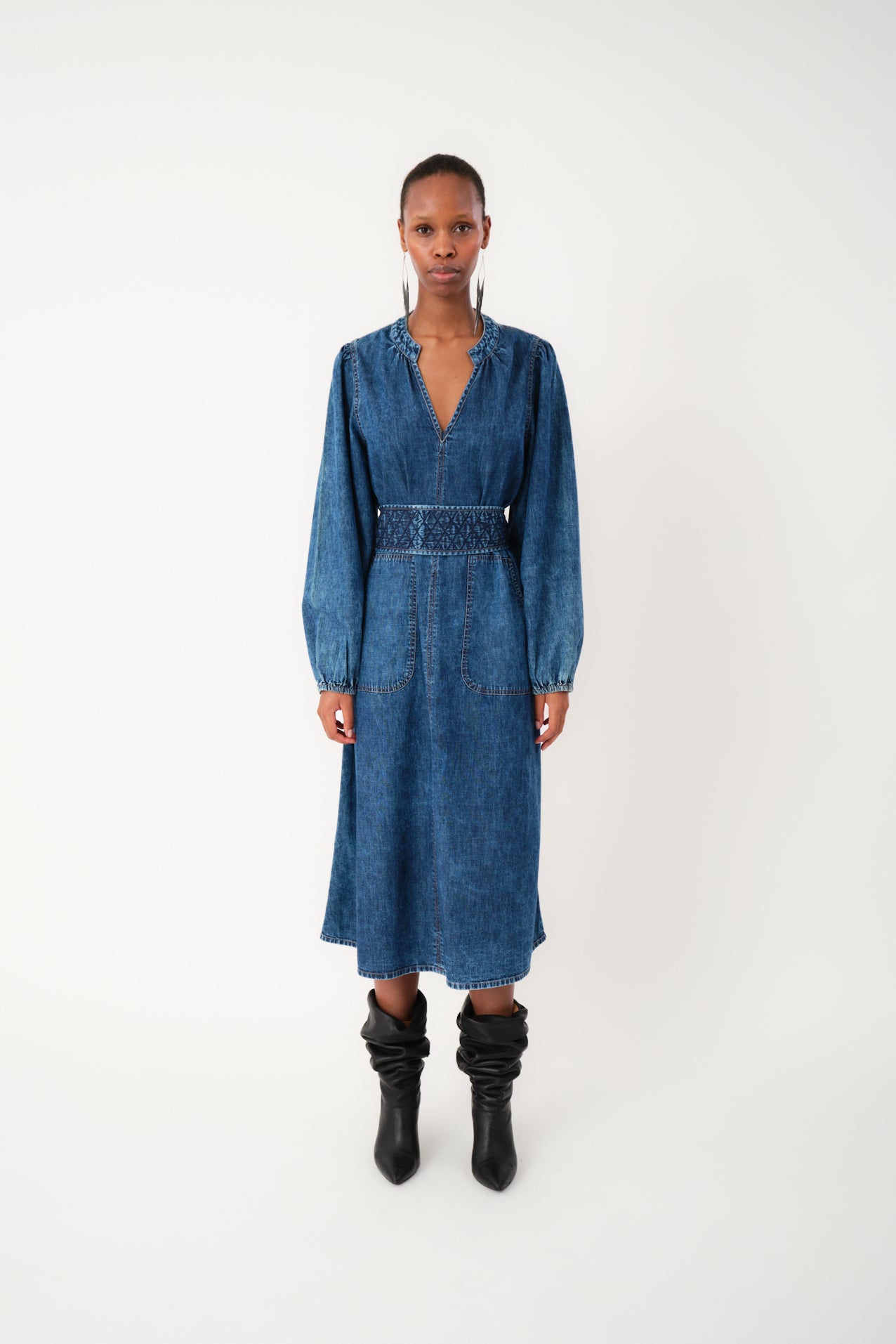 Lollys Laundry ParisLL Midi Kleid Dress 20 Blue