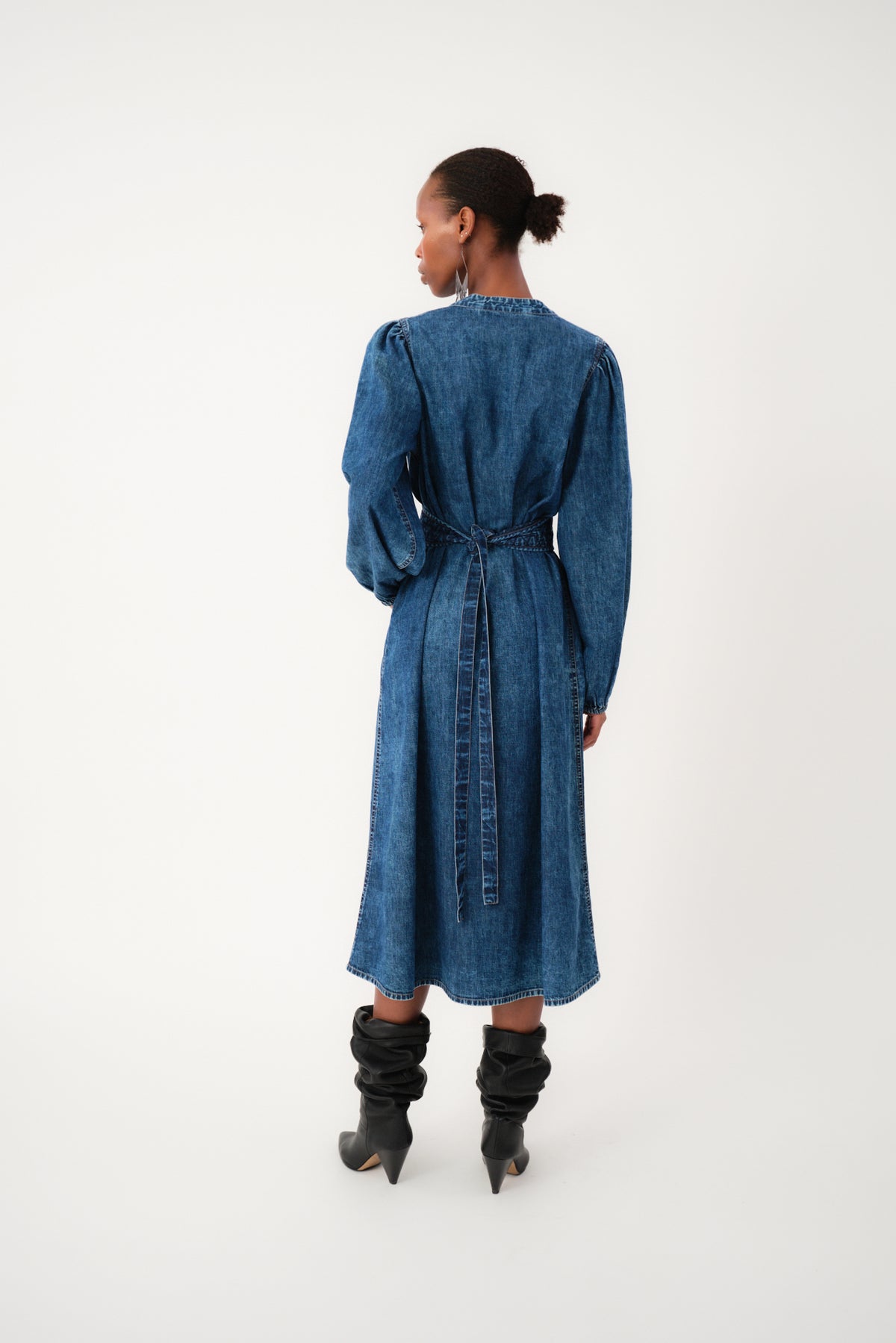 Lollys Laundry ParisLL Midi Kleid Dress Blau