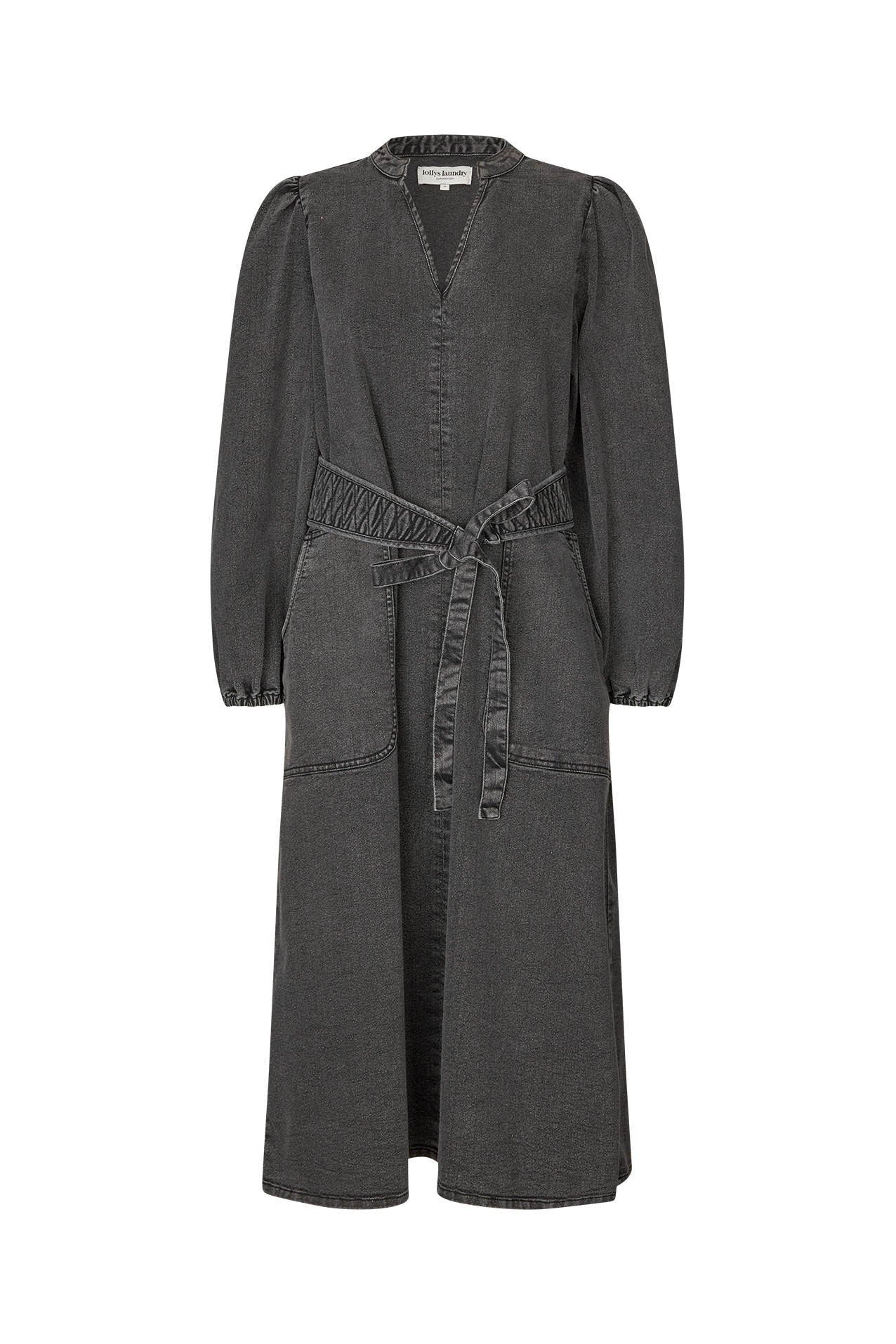 Lollys Laundry ParisLL Midi Kleid Dress 18 Washed Black
