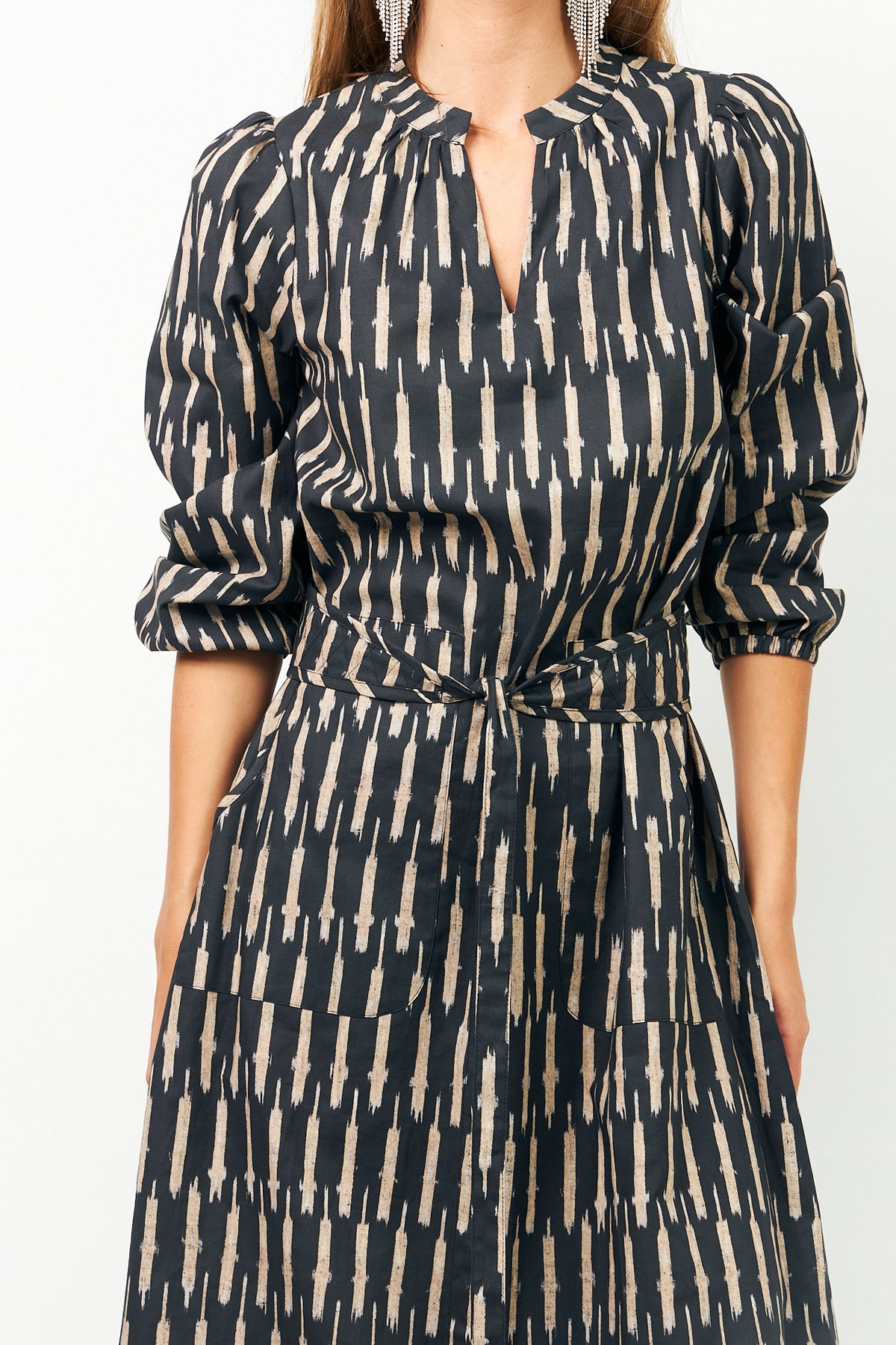 Lollys Laundry ParisLL Midi Kleid Dress Schwarz