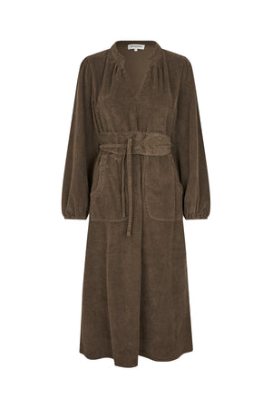 Lollys Laundry ParisLL Midi Kleid Dress 87 Dark Mokka