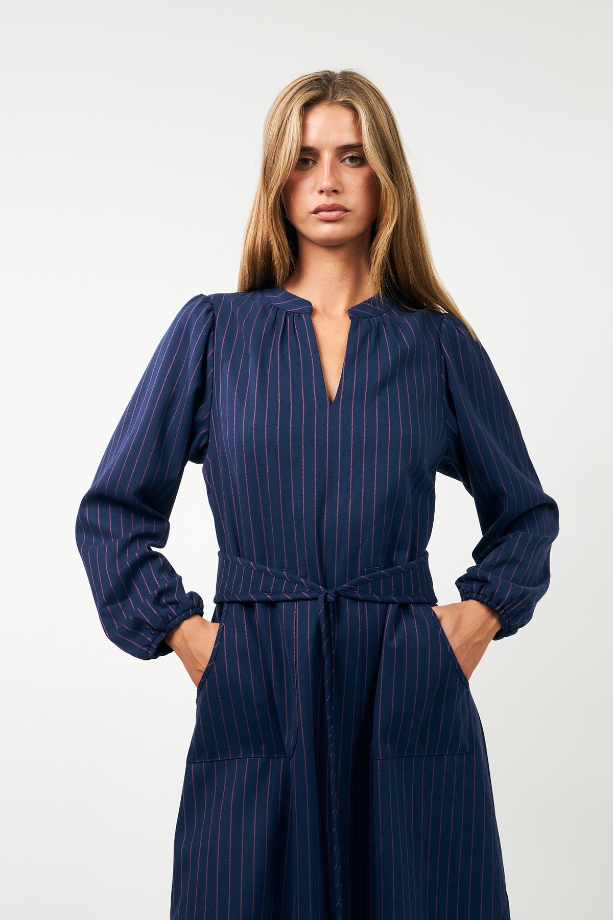 Lollys Laundry ParisLL Midi Kleid Dress Navy