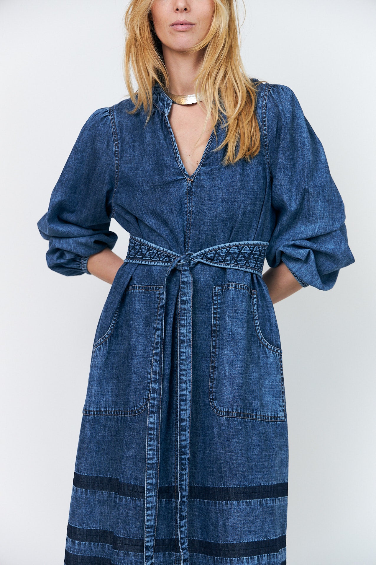 Lollys Laundry ParisLL Midi Kleid Dress Blau