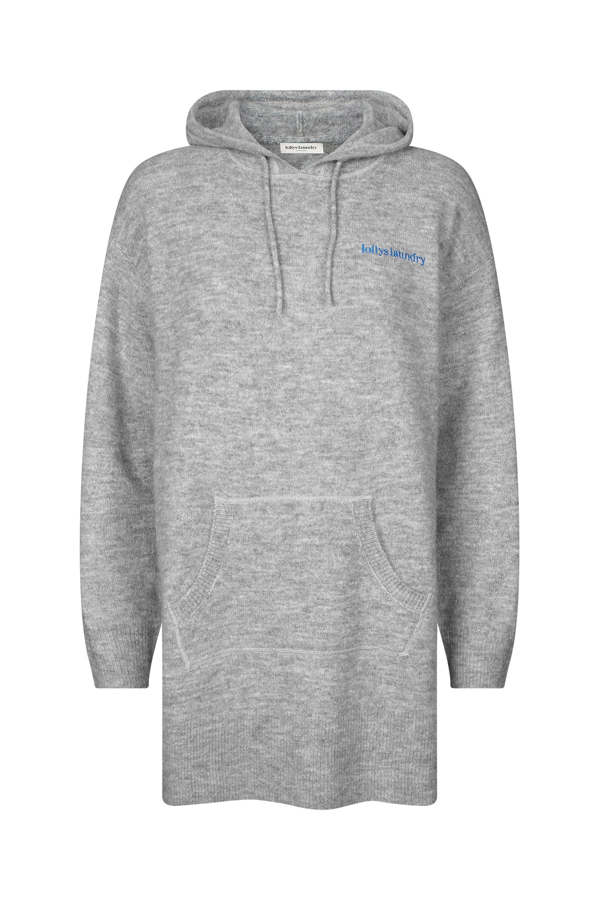 Lollys Laundry PortlandLL Knit Hoodie Jumper Graumeliert