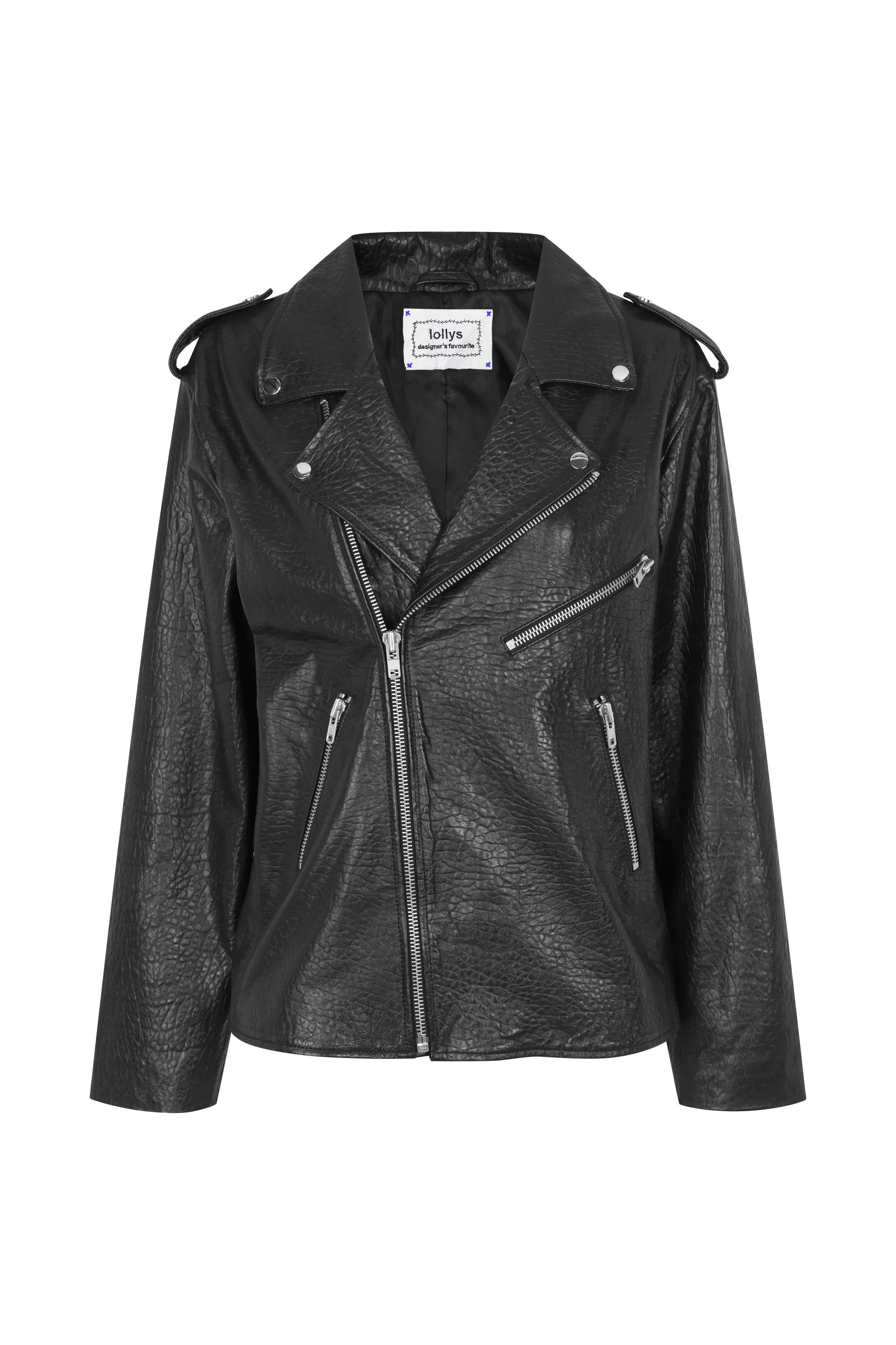 RayLL Lederjacke - Black