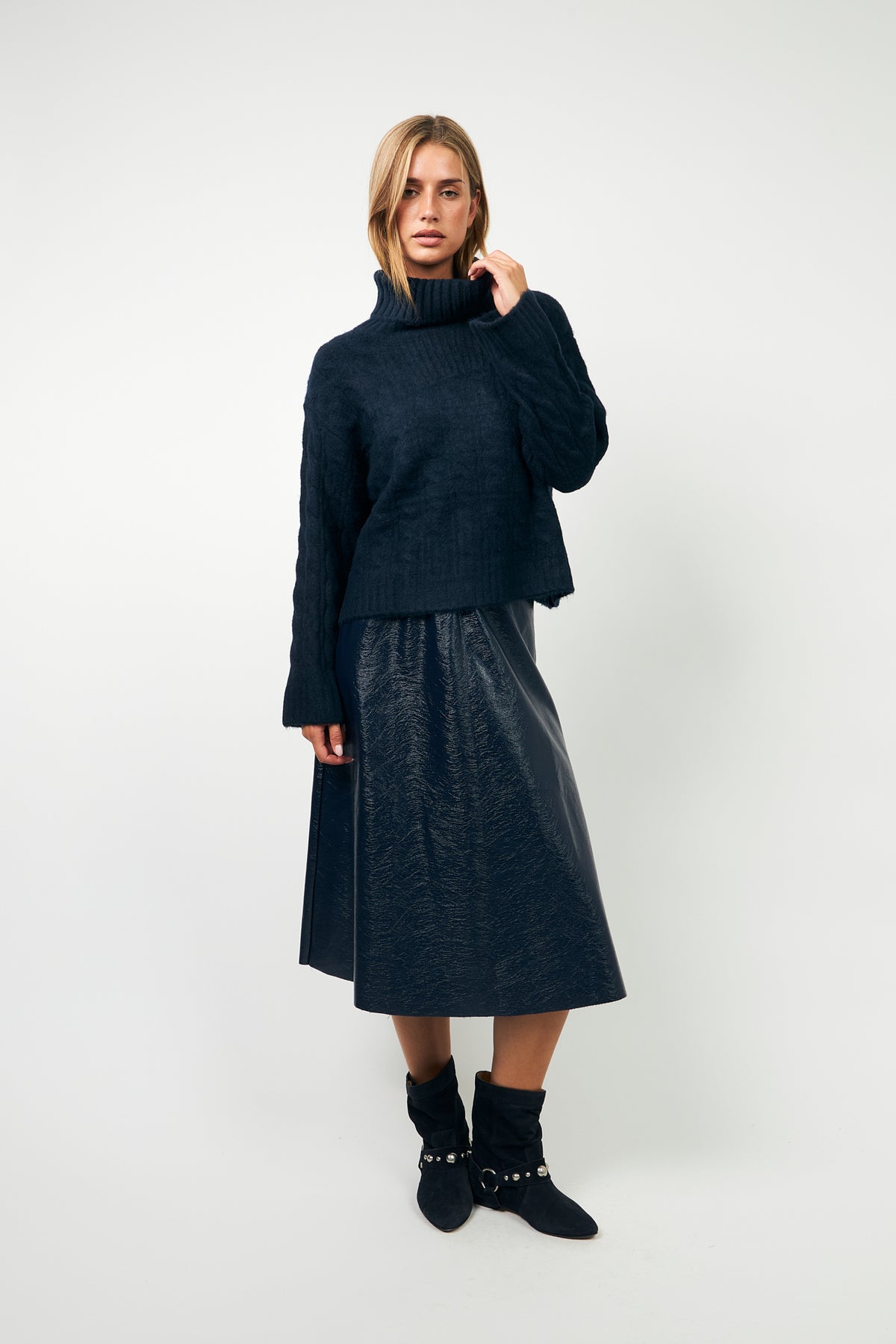 Lollys Laundry ResnoLL Strick Jumper Jumper Dunkelblau