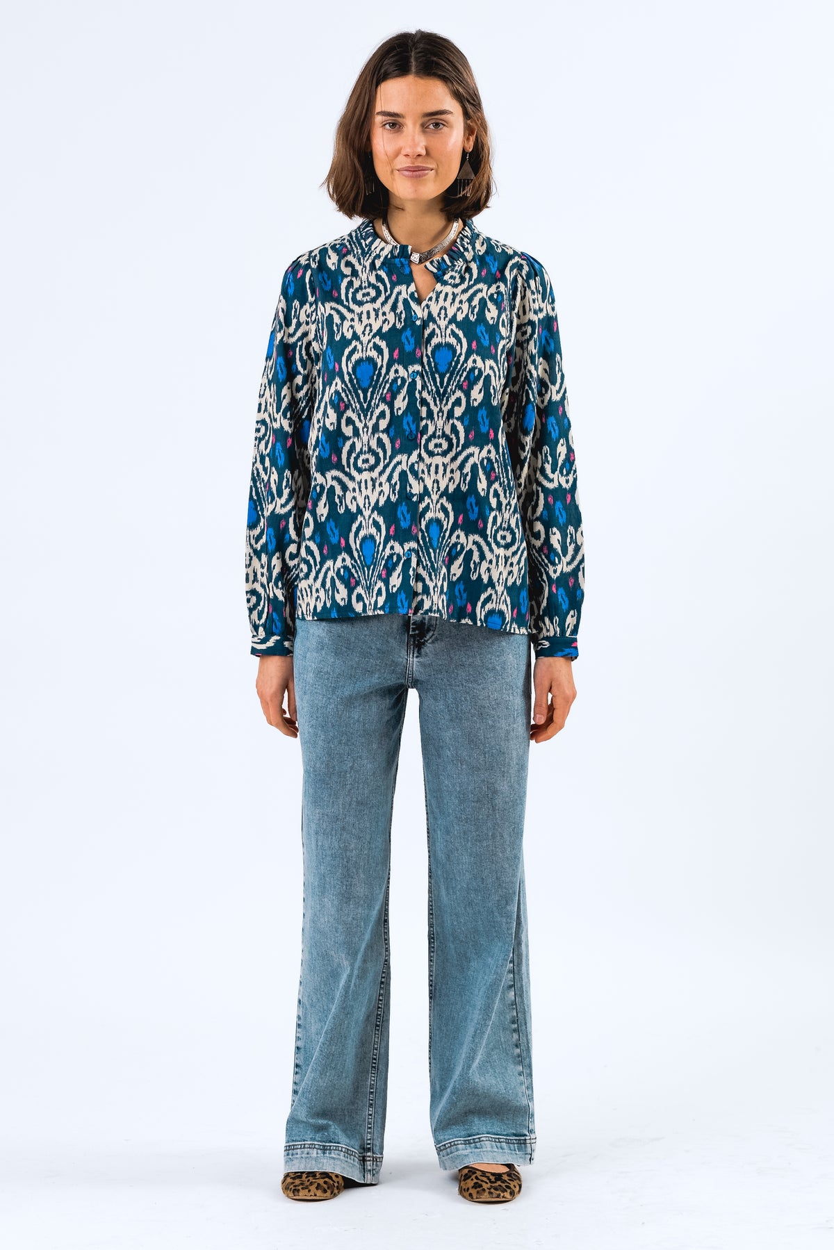 Lollys Laundry RiverLL Hemdbluse Shirt Grafikprint