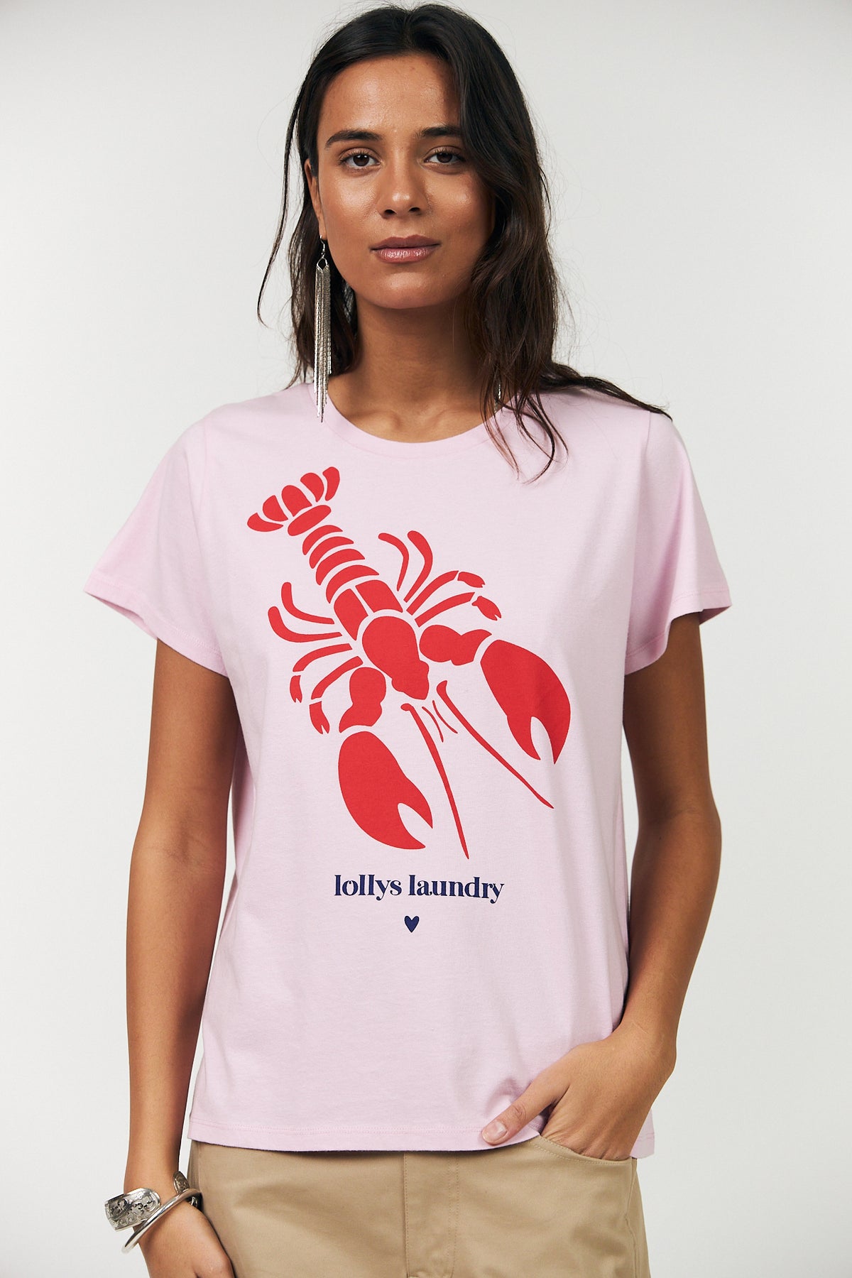 Lollys Laundry RomaLL Hummer T-Shirt T-shirt Rot