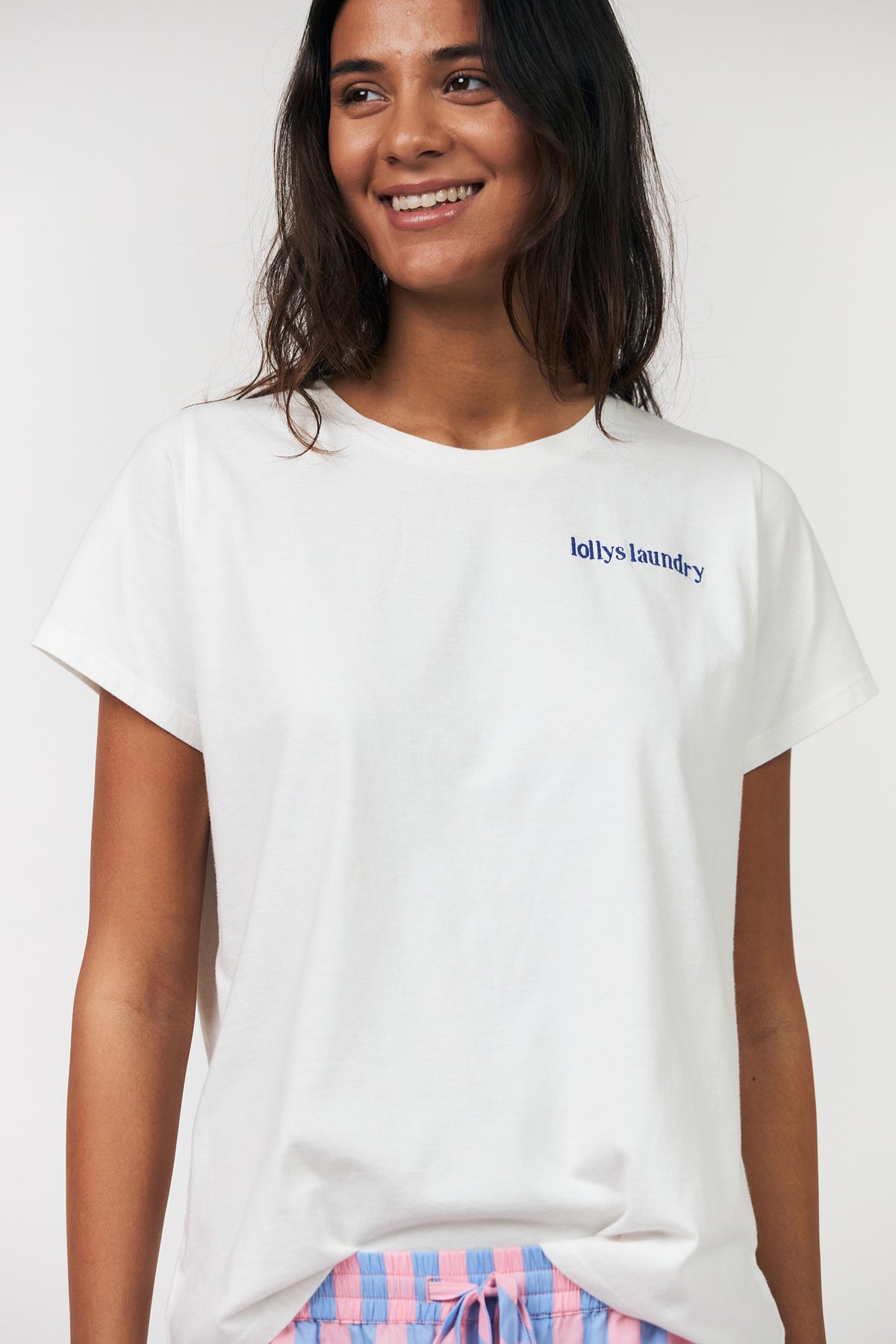 Lollys Laundry RomaLL T-Shirt T-shirt Weiß