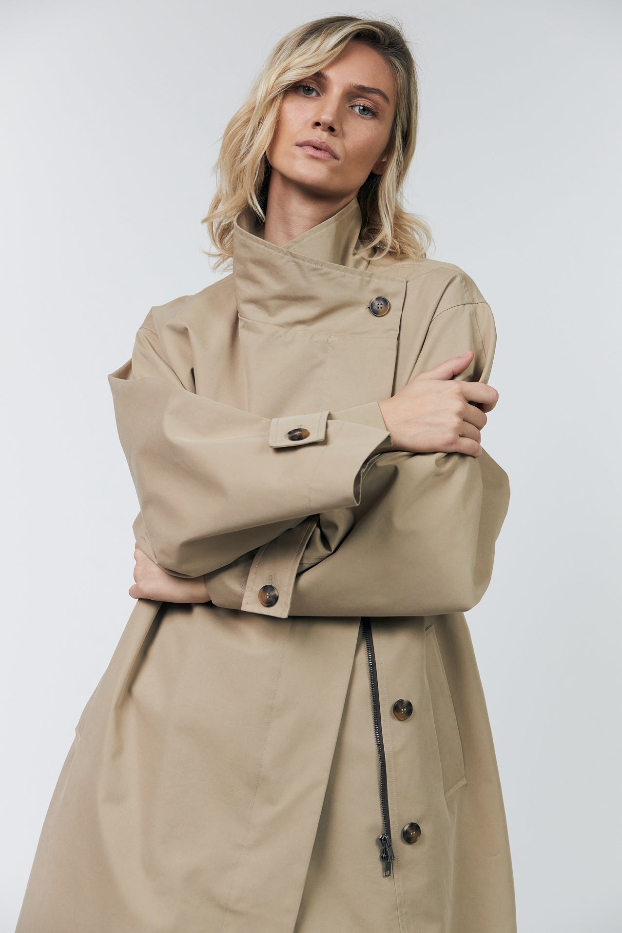 RussiLL langer Mantel - 08 Beige