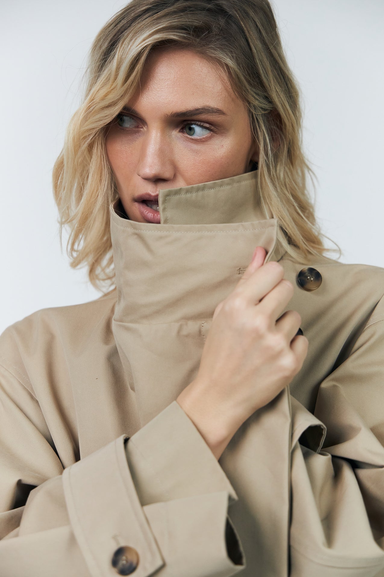 RussiLL langer Mantel - 08 Beige