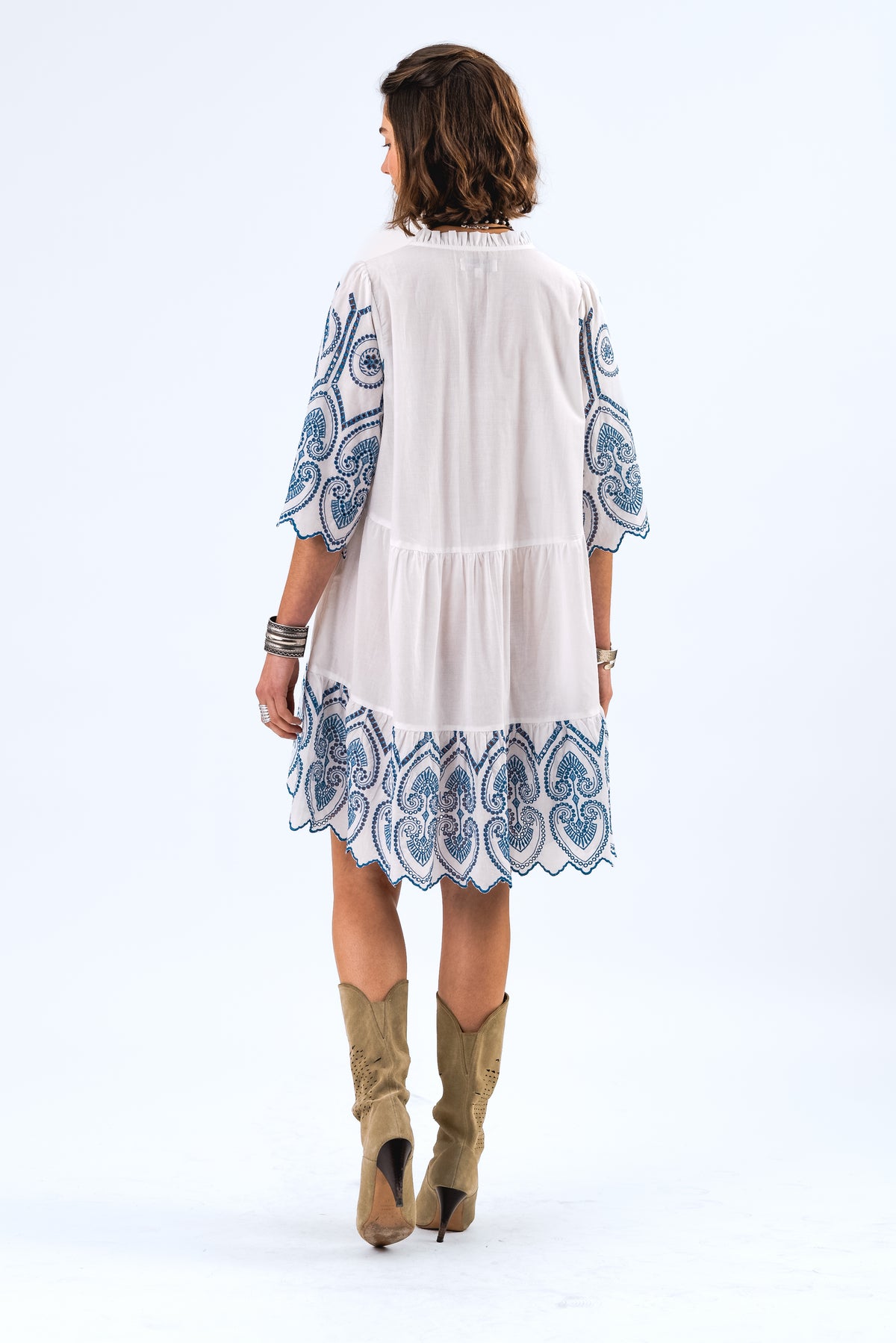 Lollys Laundry SabineLL kurzes Kleid Dress Weiß
