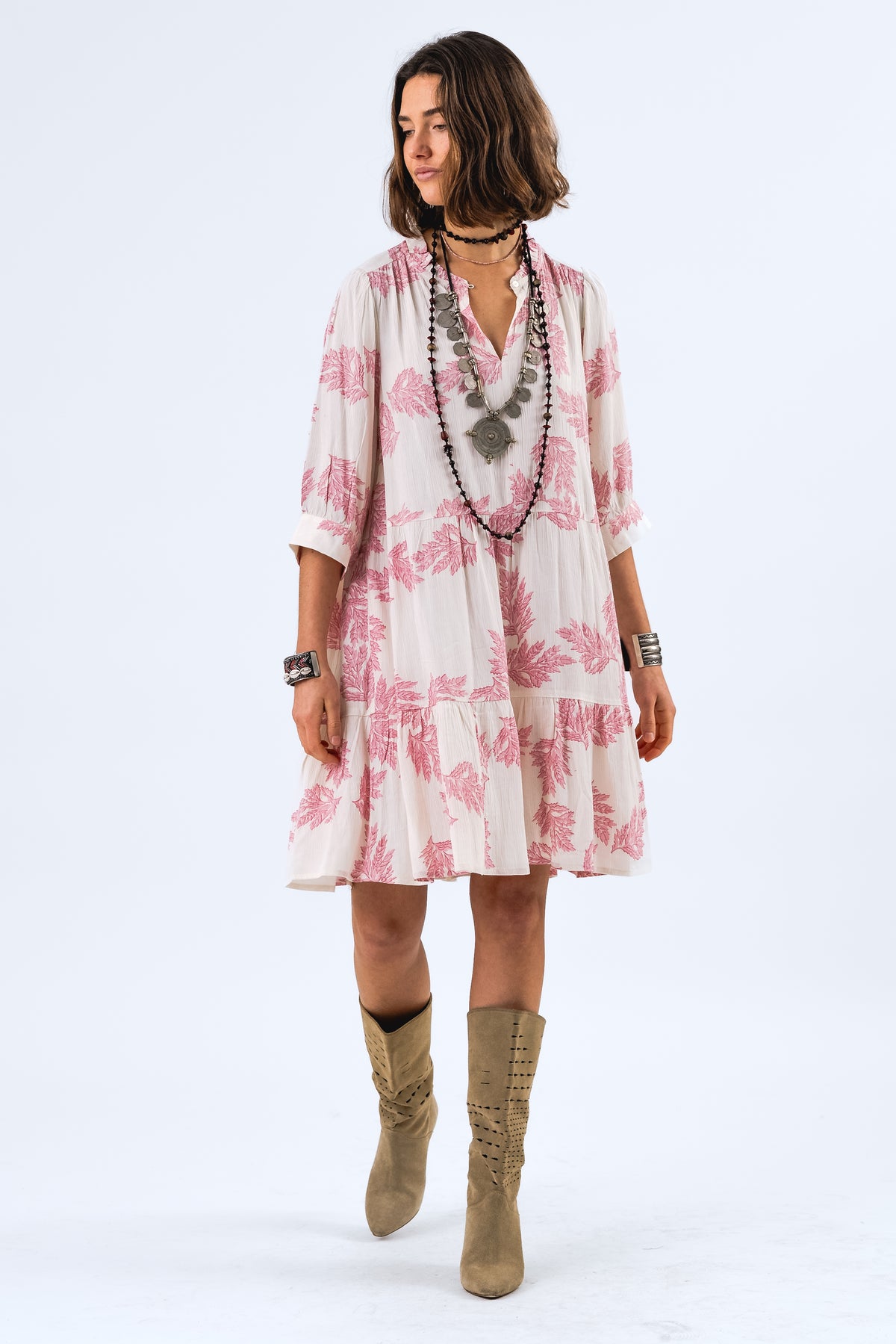 Lollys Laundry SabineLL kurzes Kleid Dress Pink