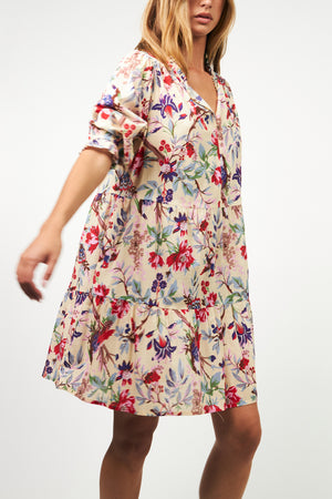 Lollys Laundry SabineLL kurzes Kleid Dress 74 74 Flower Print