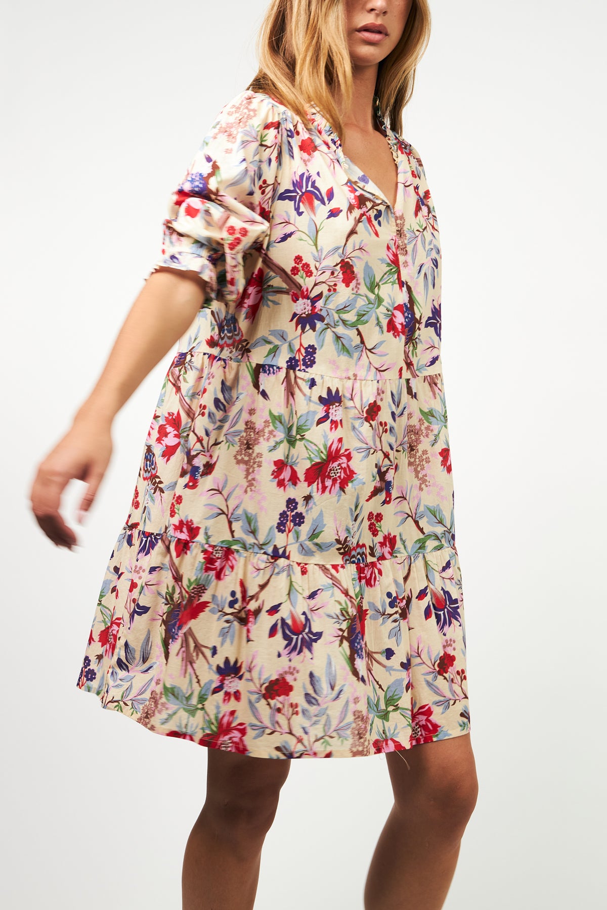 Lollys Laundry SabineLL kurzes Kleid Dress Blumenmuster