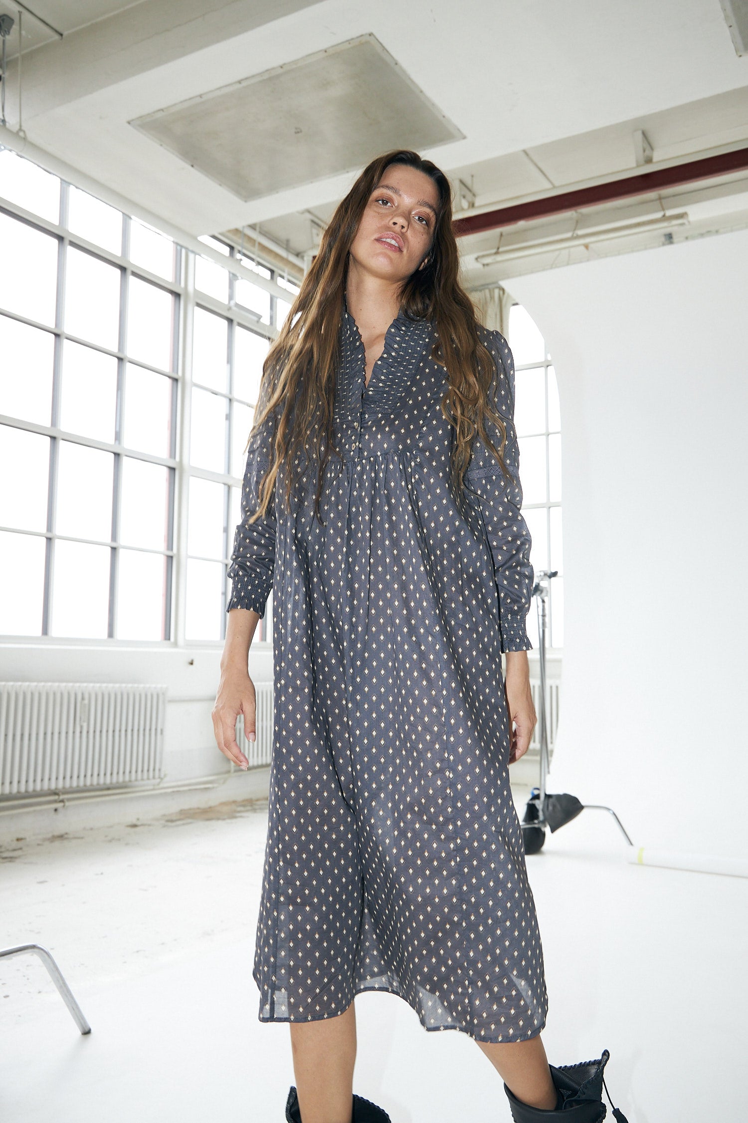 Lollys Laundry SagiLL Maxi Kleid Dress 23 Dark Blue