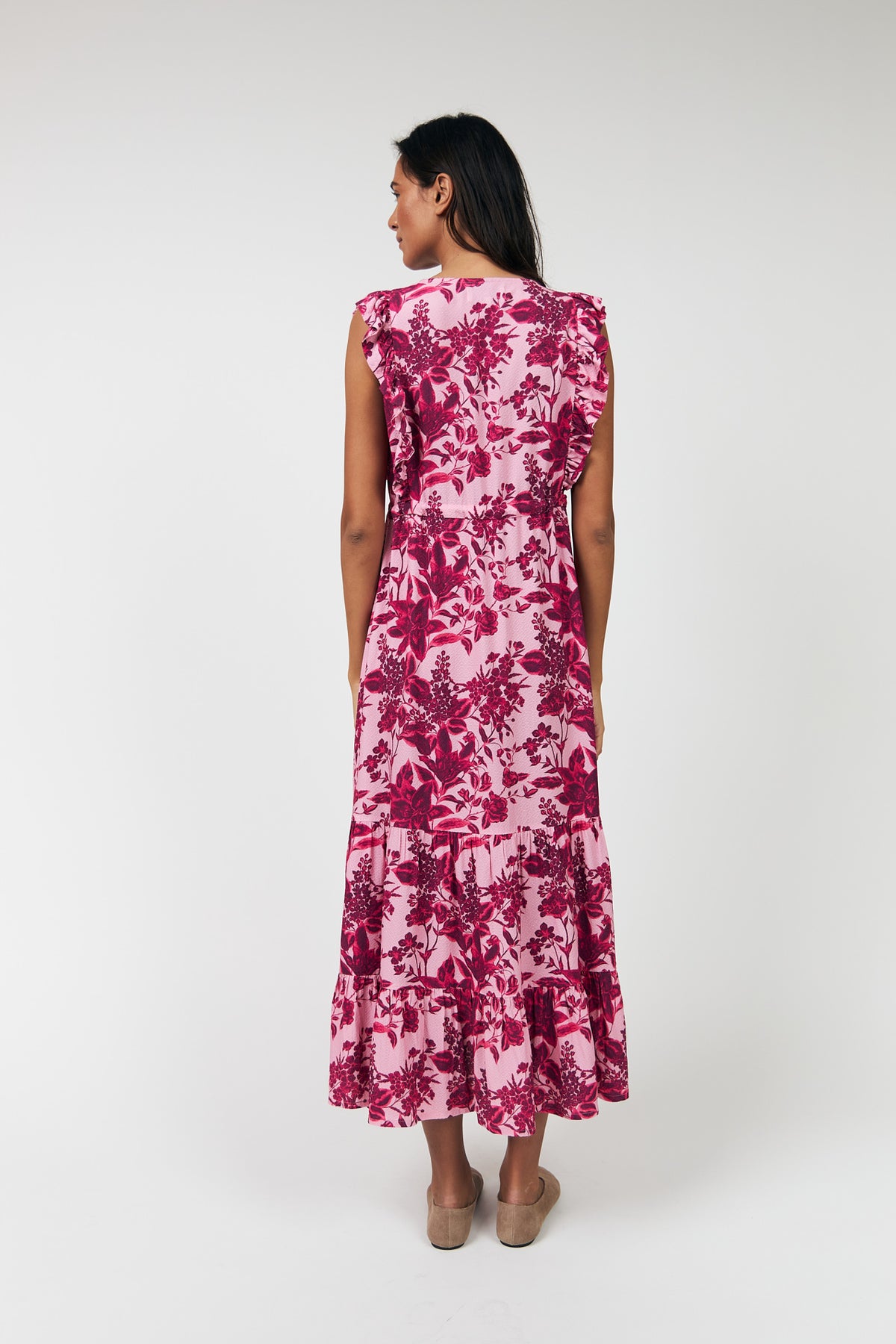 Lollys Laundry SamoLL Midi Kleid Dress Pink