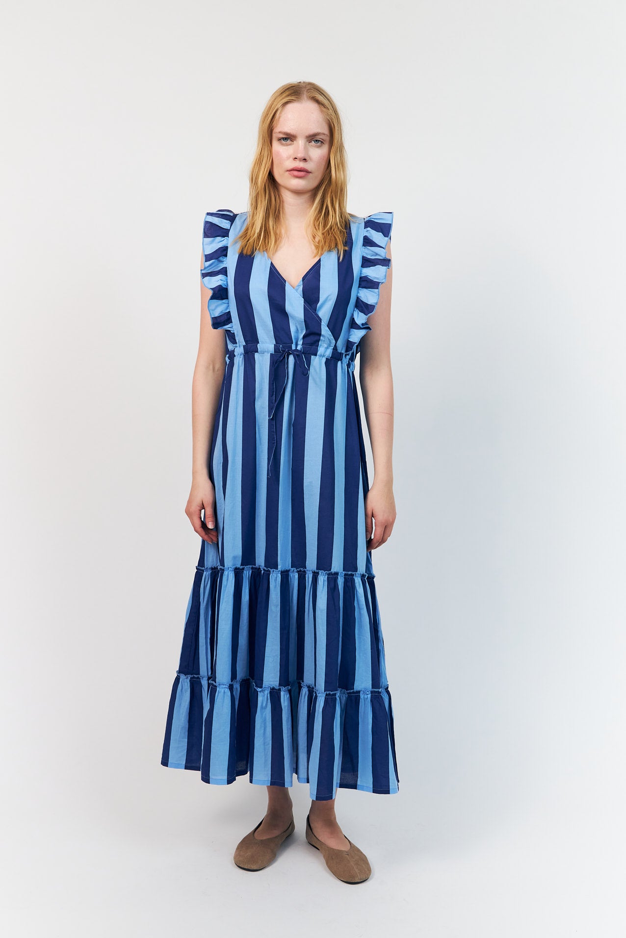 SamoLL Midi Kleid - Blau