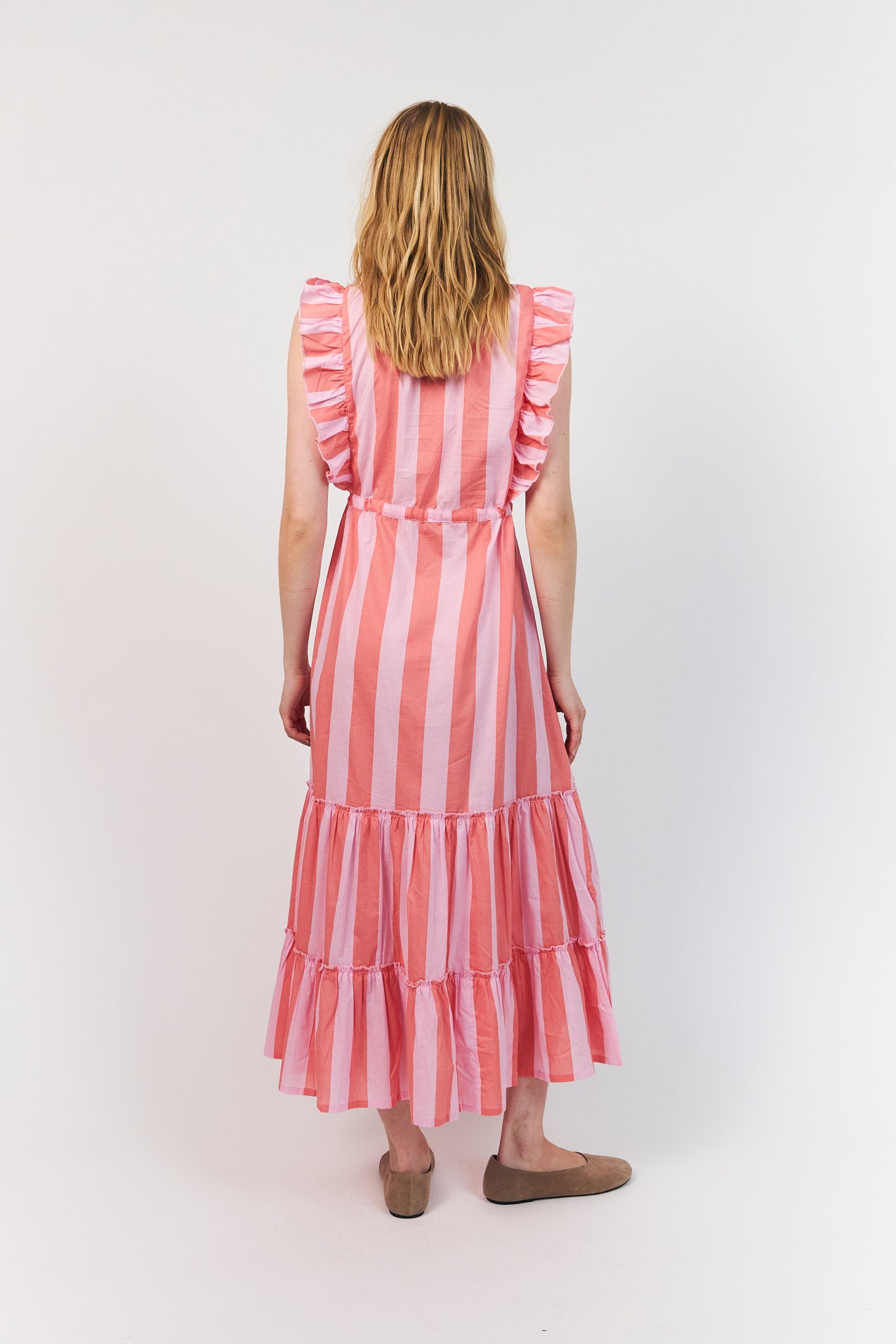 SamoLL Midi Kleid - Rosa
