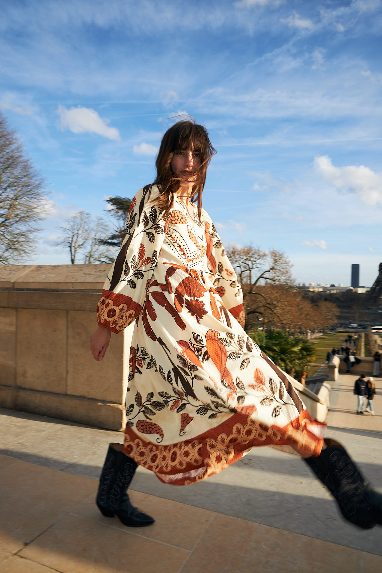 SaraiLL Maxi Kleid - Creme