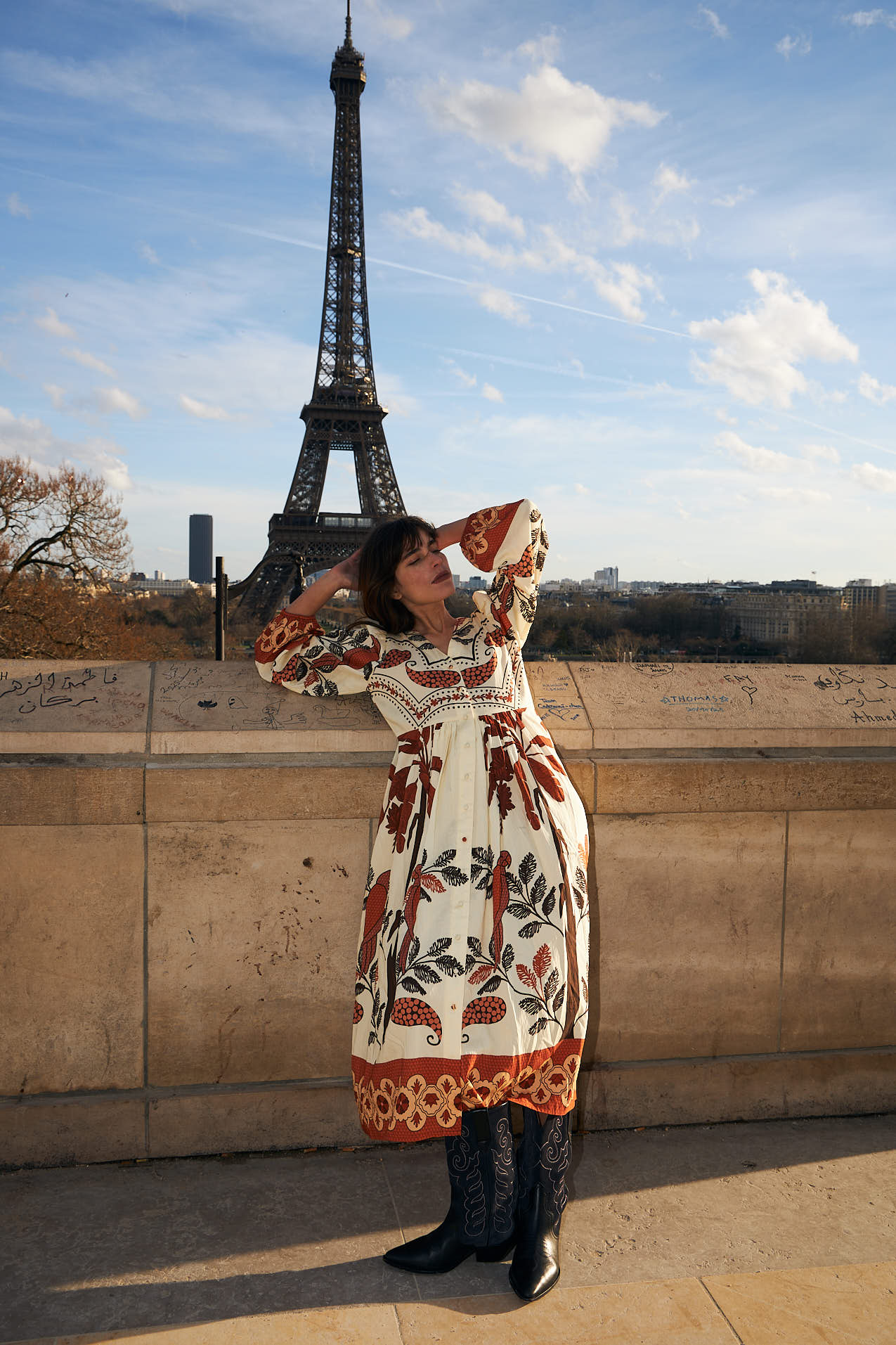 SaraiLL Maxi Kleid - Creme