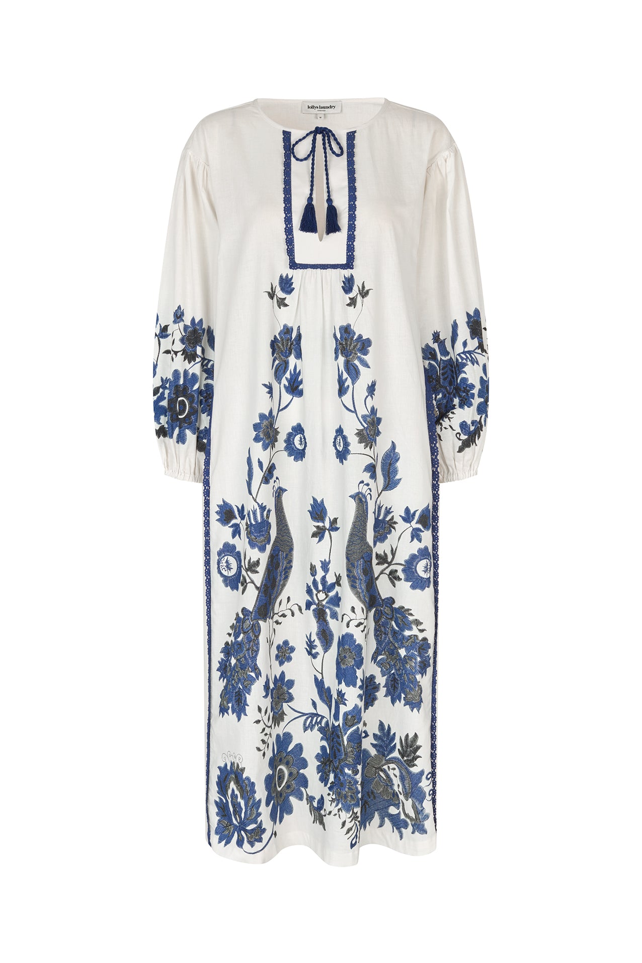 SiloLL Maxi Kleid 3/4 - Creme