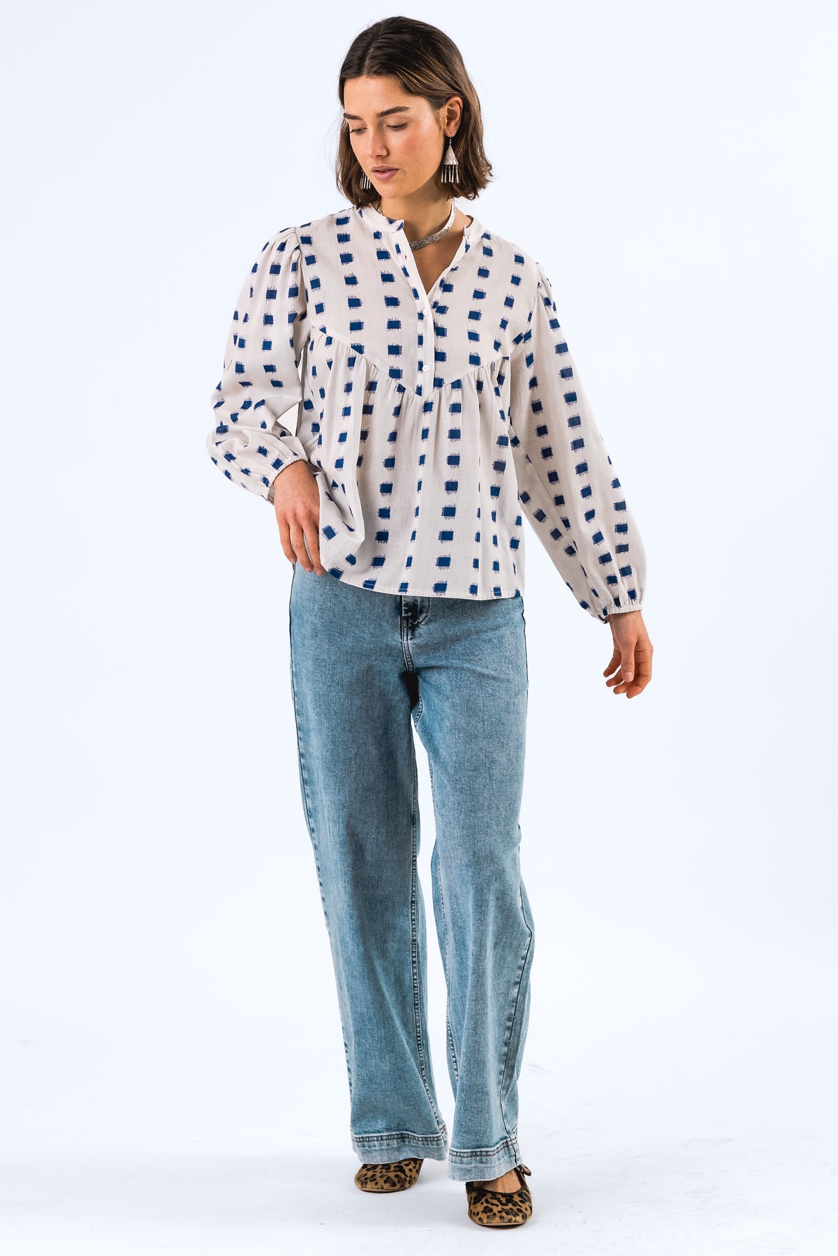 Lollys Laundry SimaLL Hemdbluse Shirt Creme