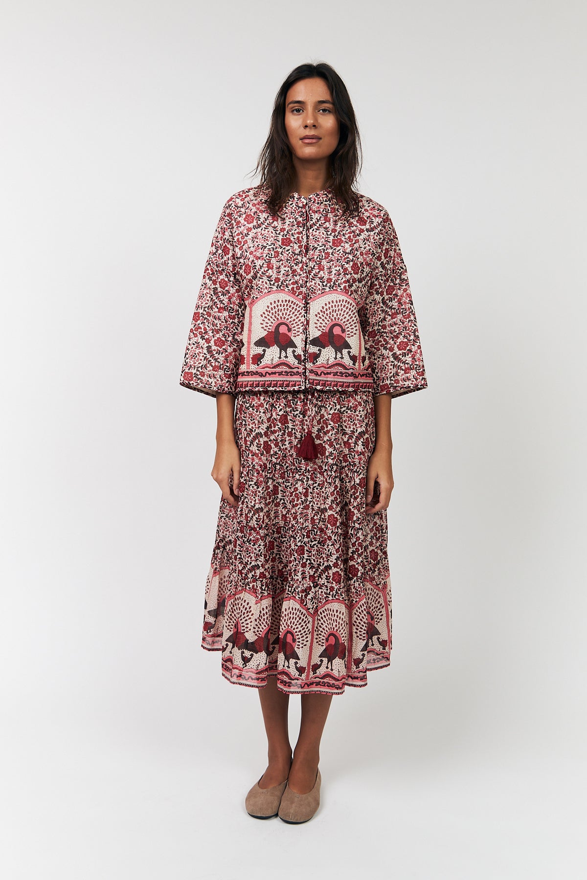 Lollys Laundry SunnyLL Midi Rock Skirt Rot