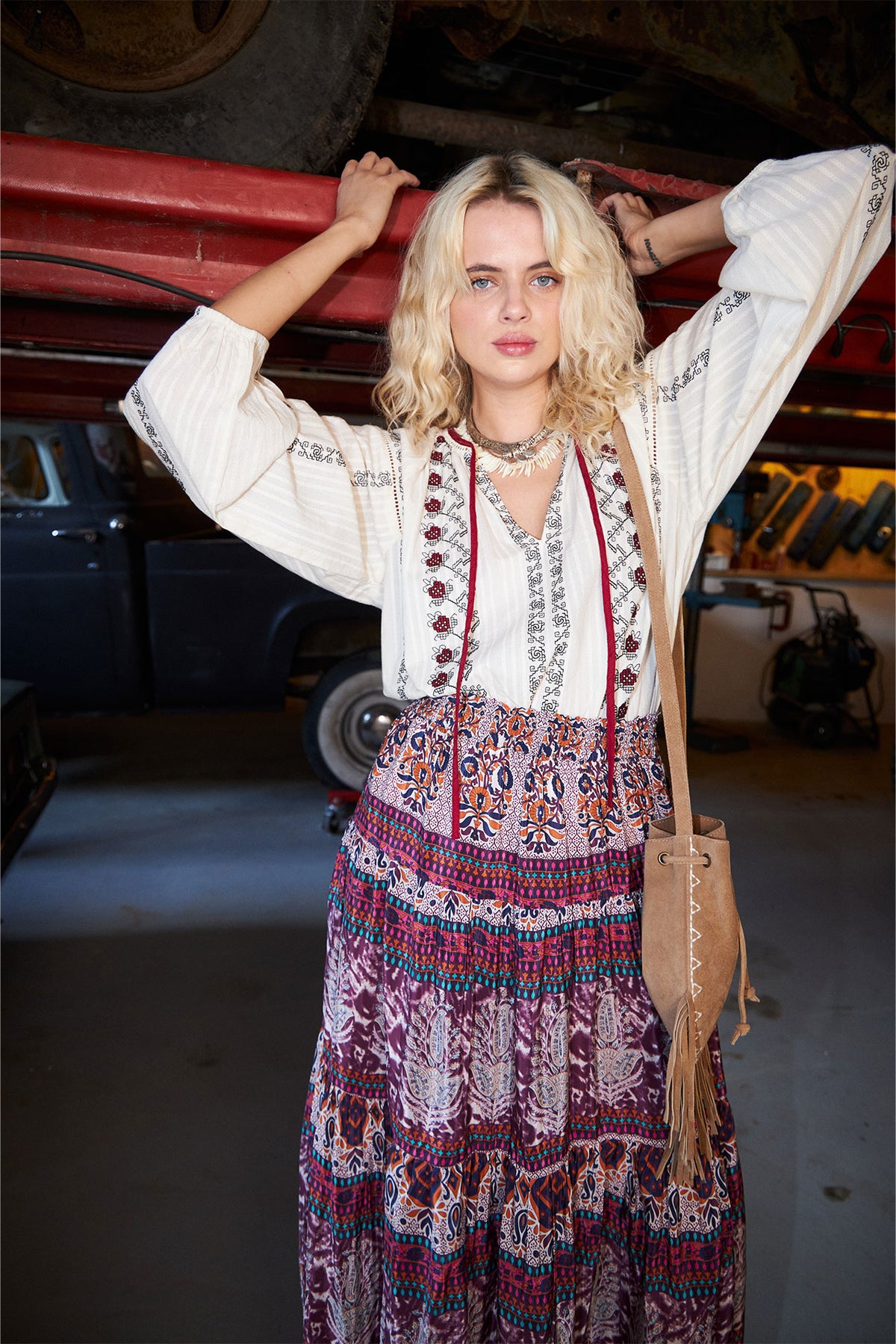 Lollys Laundry SunsetLL Maxi Rock Skirt Blumenmuster