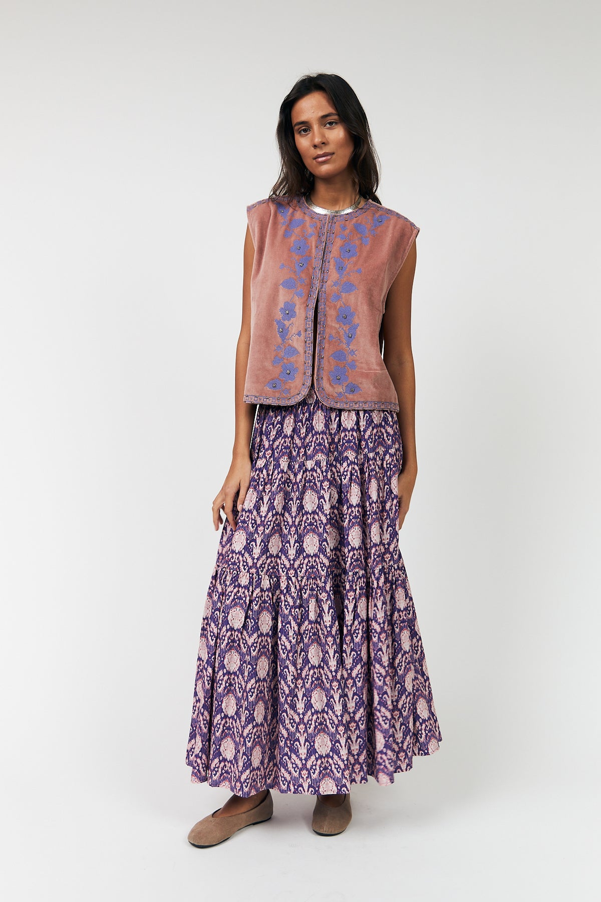Lollys Laundry SunsetLL Maxi Rock Skirt Grafikprint