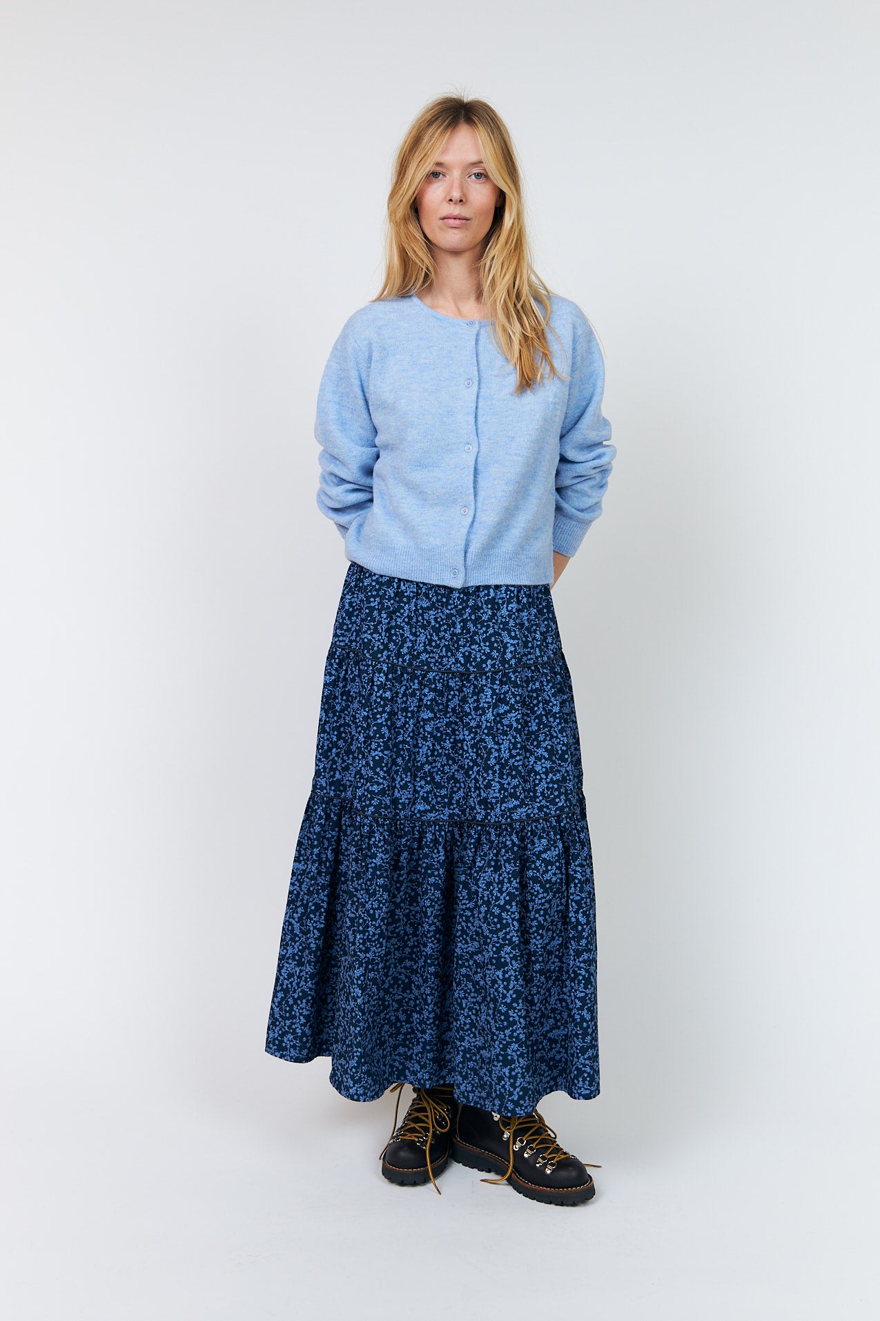 Lollys Laundry SunsetLL Maxi Rock Skirt Dunkelblau