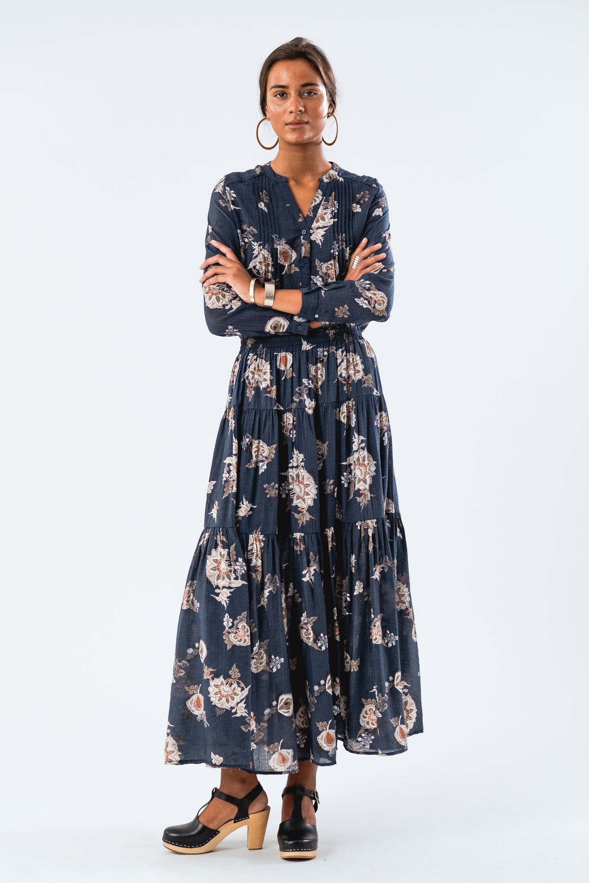 Lollys Laundry SunsetLL Maxi Skirt Skirt Dunkelblau
