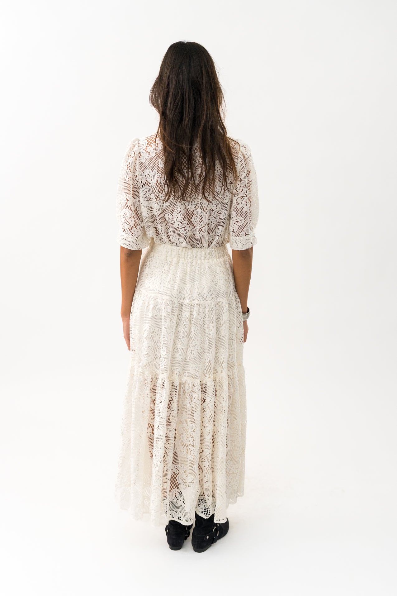 Lollys Laundry SunsetLL Maxi Skirt Skirt 02 Creme