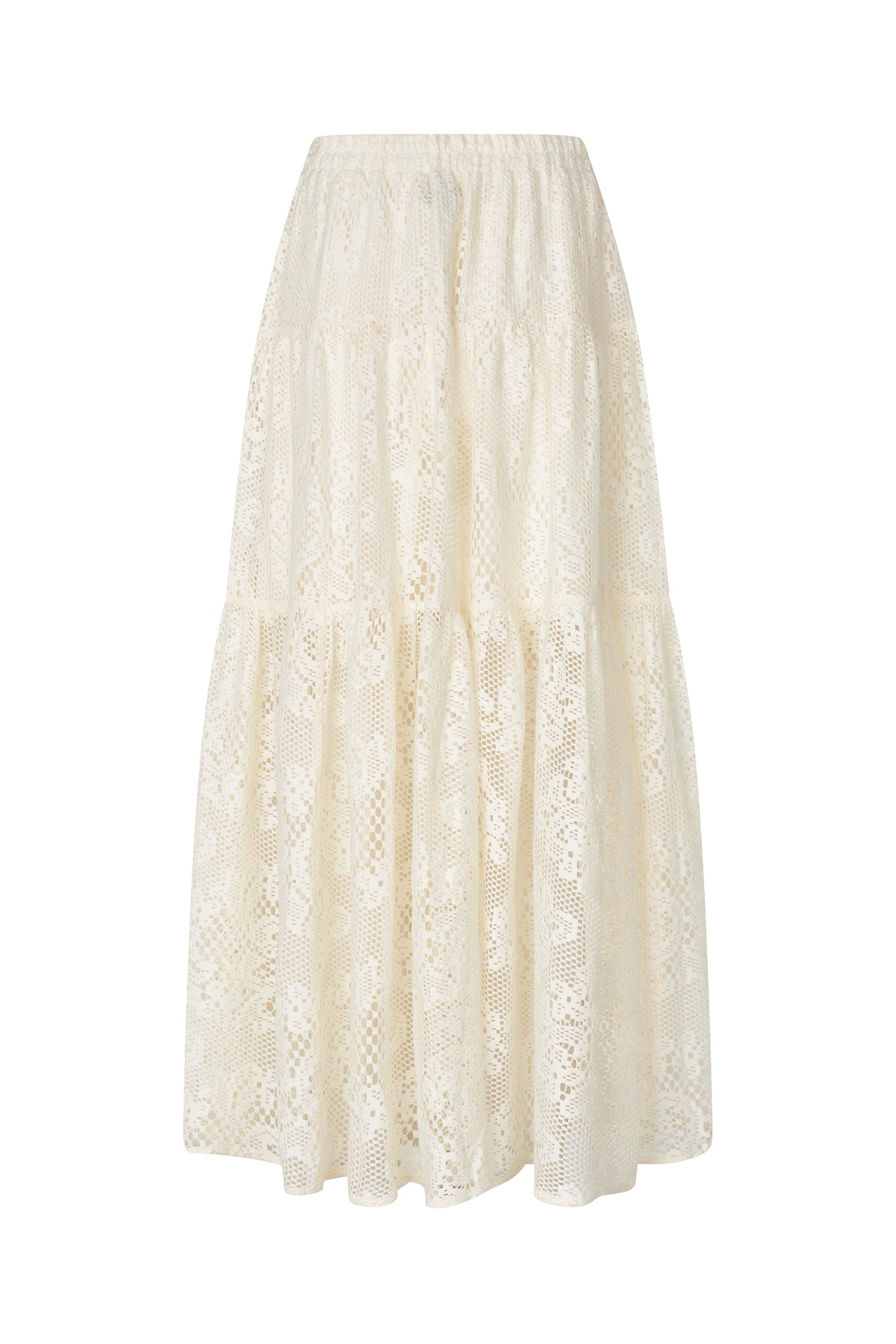 Lollys Laundry SunsetLL Maxi Skirt Skirt 02 Creme