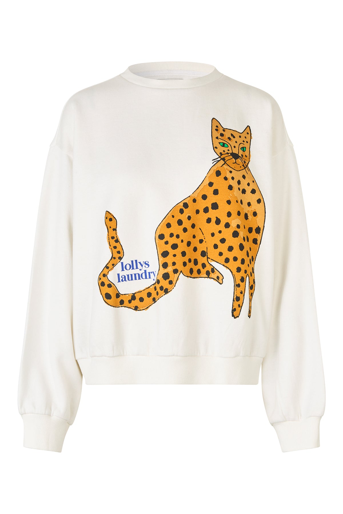 Lollys Laundry SydneyLL Leopard Sweatshirt Sweatshirt Weiß