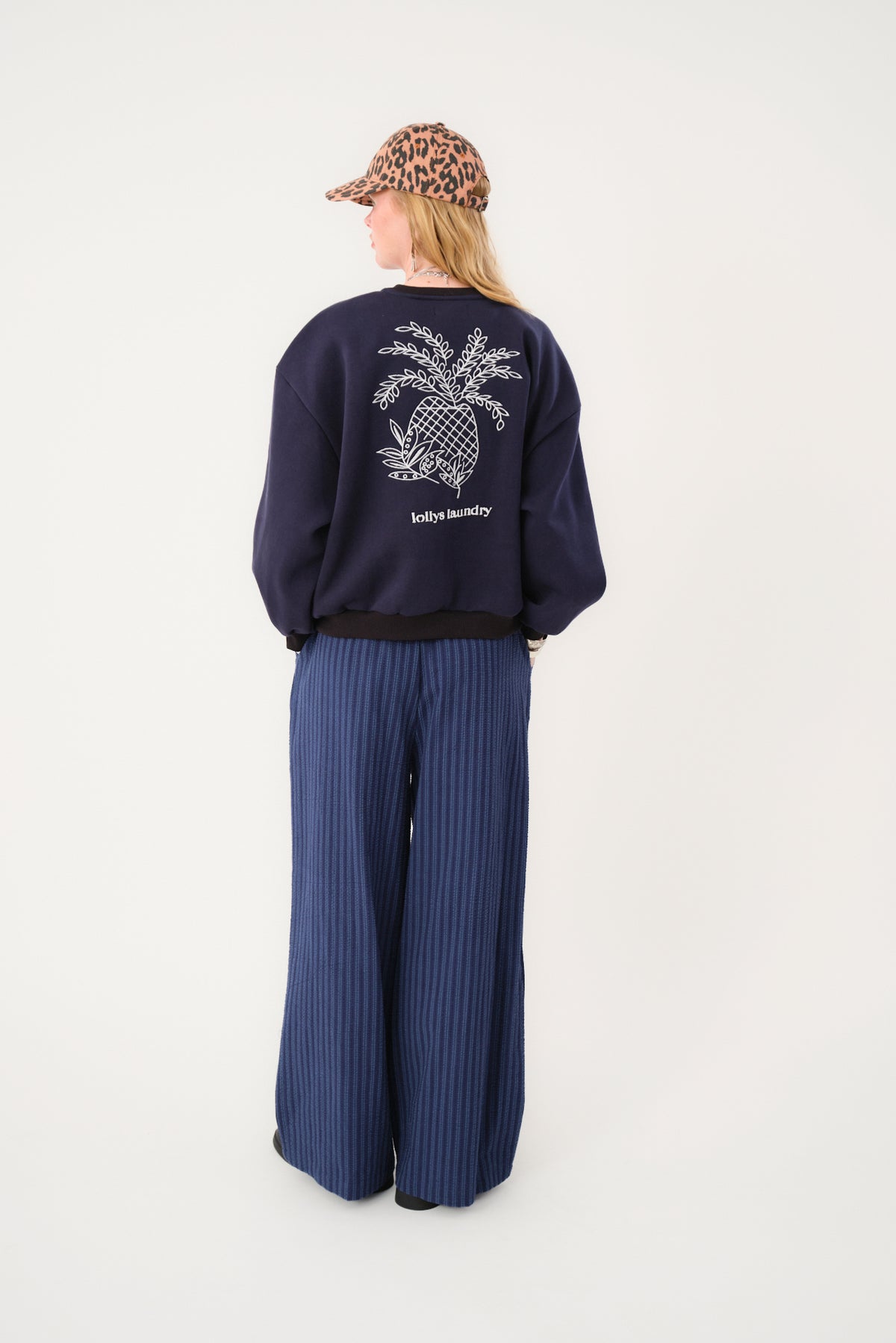 Lollys Laundry SydneyLL Pineapple Sweatshirt Sweatshirt Dunkelblau