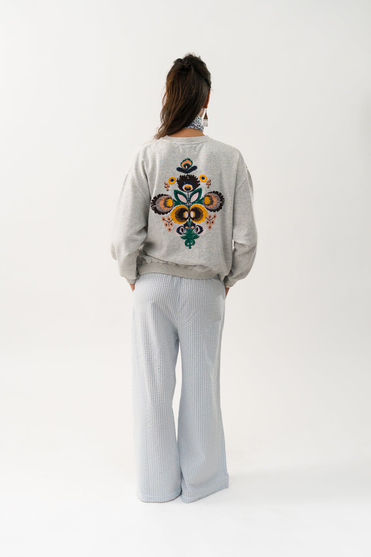 Lollys Laundry SydneyLL Sweatshirt Sweatshirt Hellgrau Melange