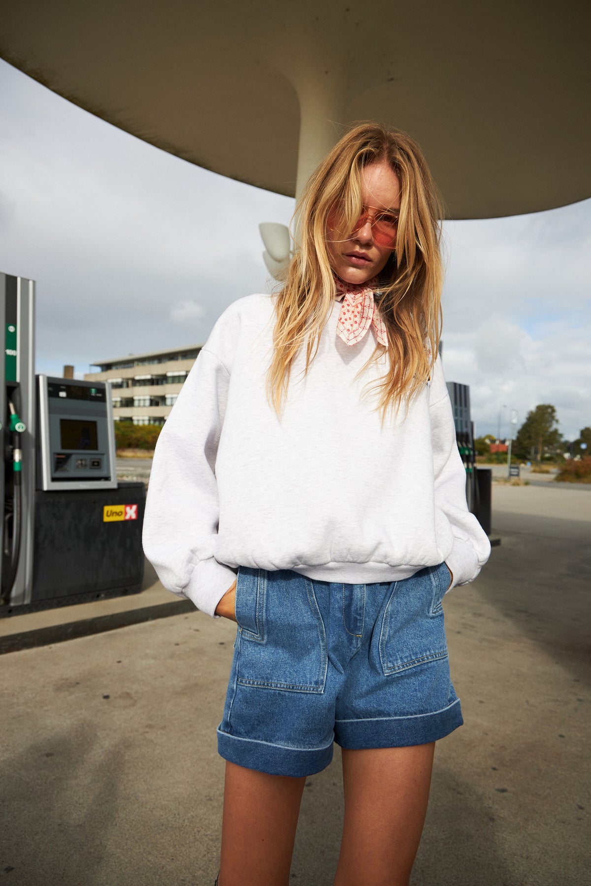 Lollys Laundry SydneyLL Sweatshirt Sweatshirt Hellgrau Melange
