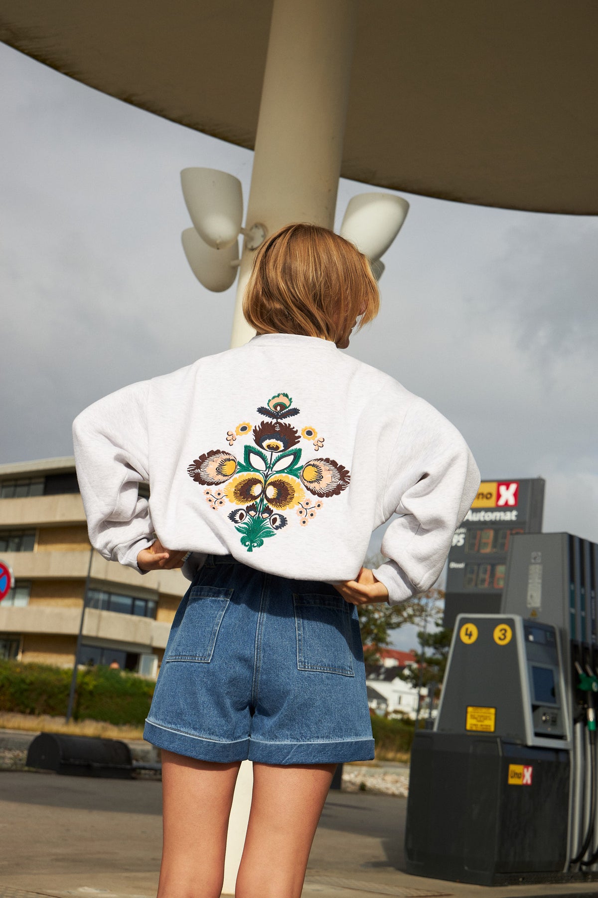 Lollys Laundry SydneyLL Sweatshirt Sweatshirt Hellgrau Melange