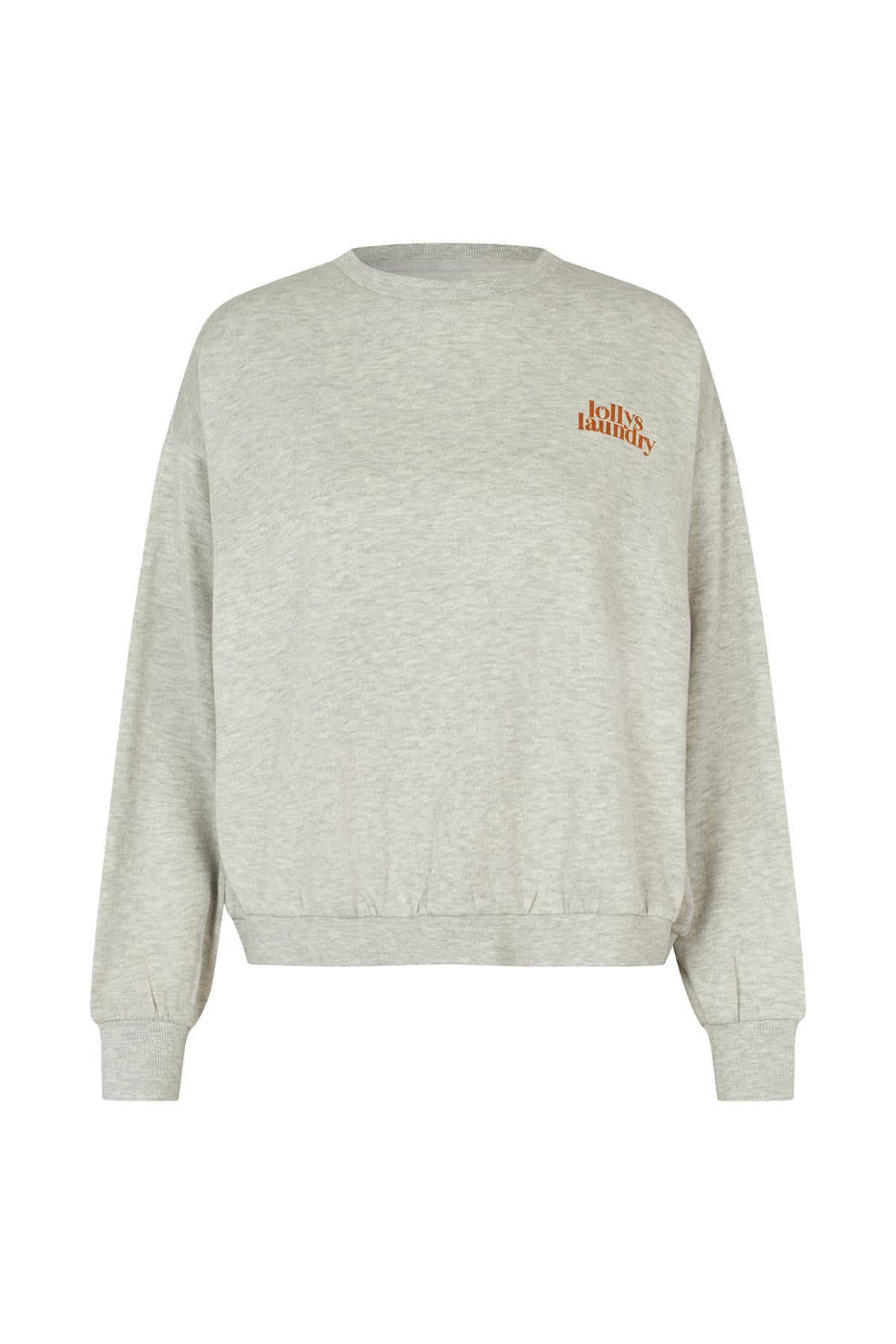 Lollys Laundry SydneyLL Sweatshirt Schmetterling Sweatshirt Hellgrau Melange