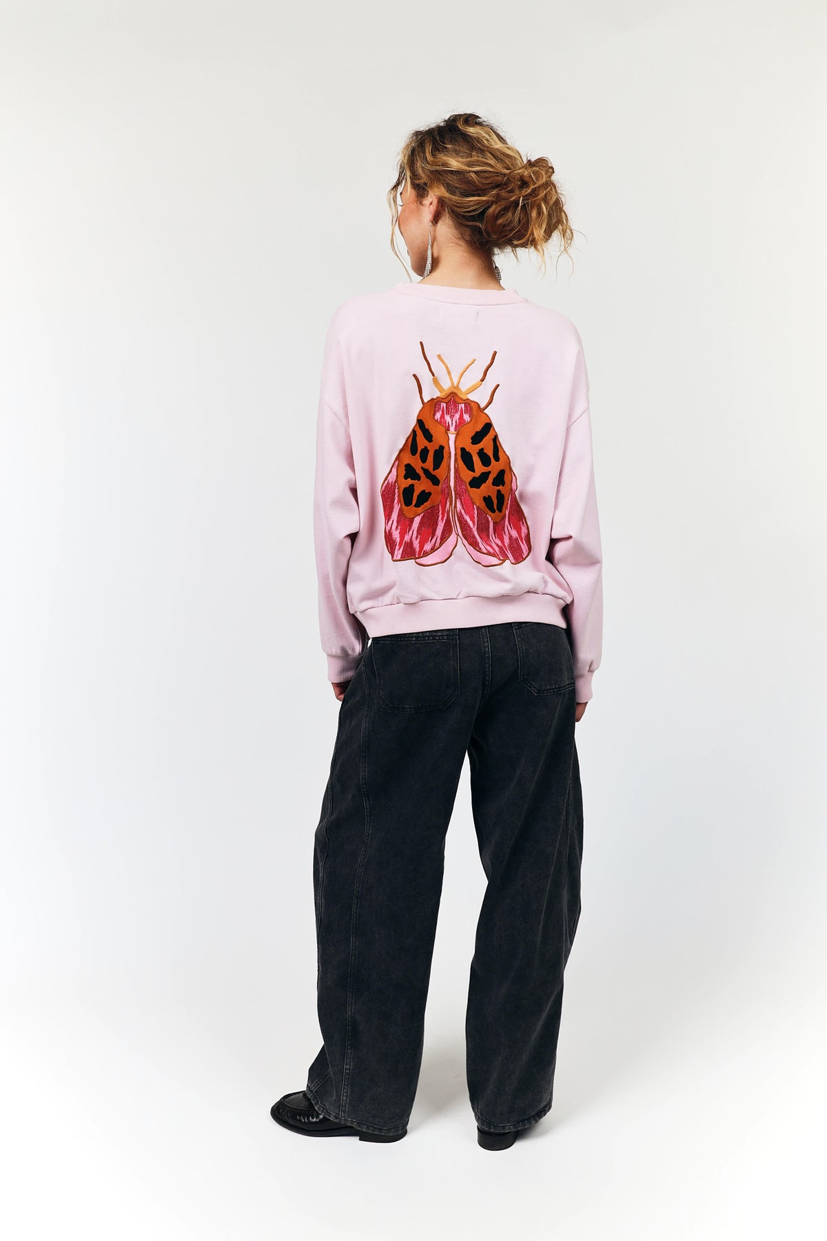 Lollys Laundry SydneyLL Sweatshirt Schmetterling Sweatshirt Rosa