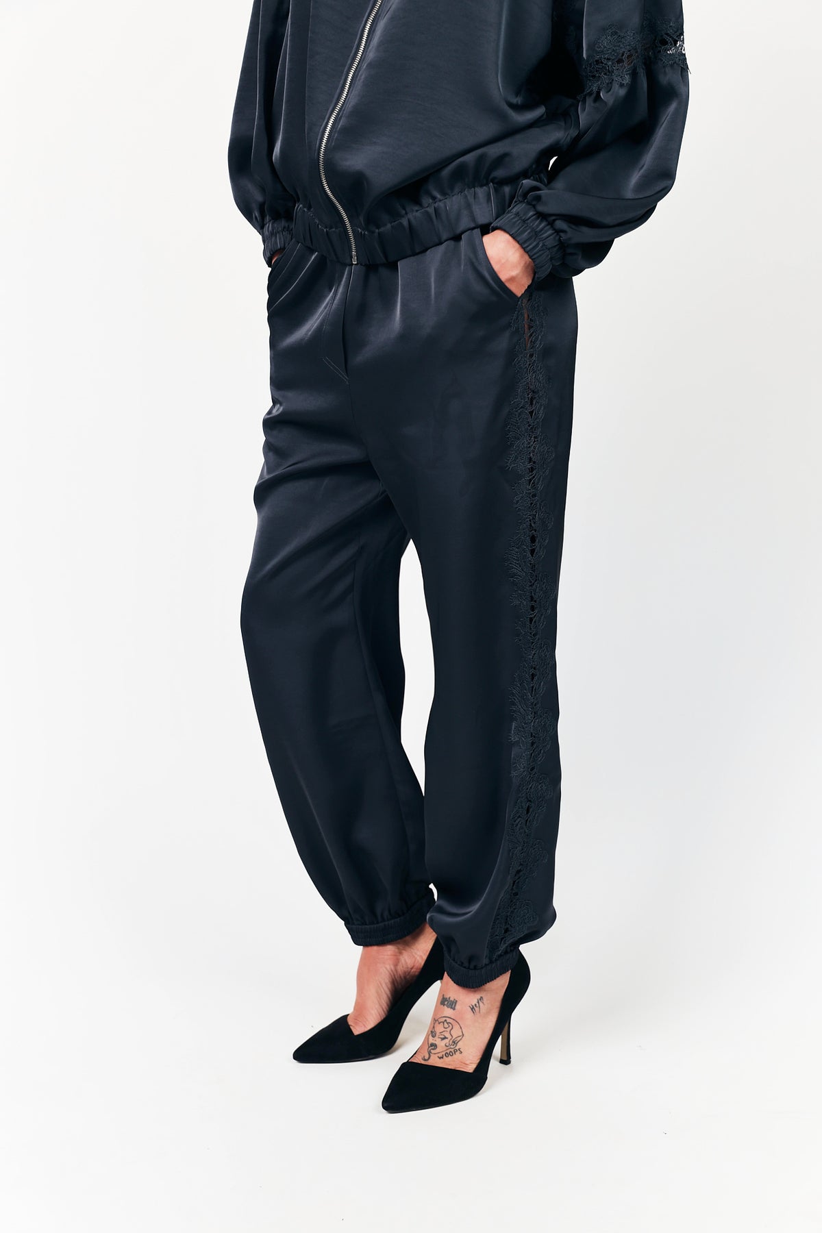 Lollys Laundry TalmaLL Hose Pants Verblasstes Schwarz