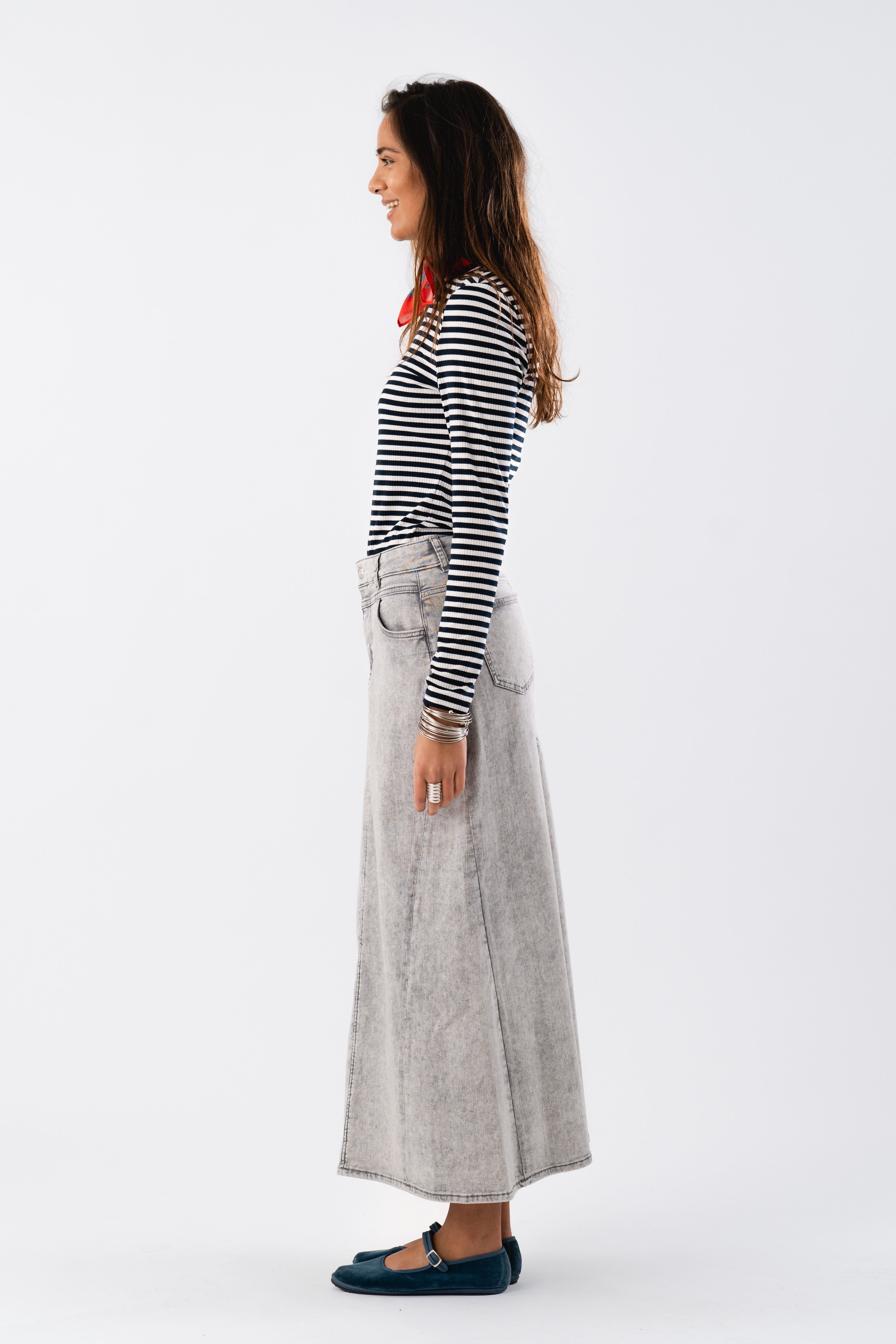 TmeryLL Maxi Skirt - Grey