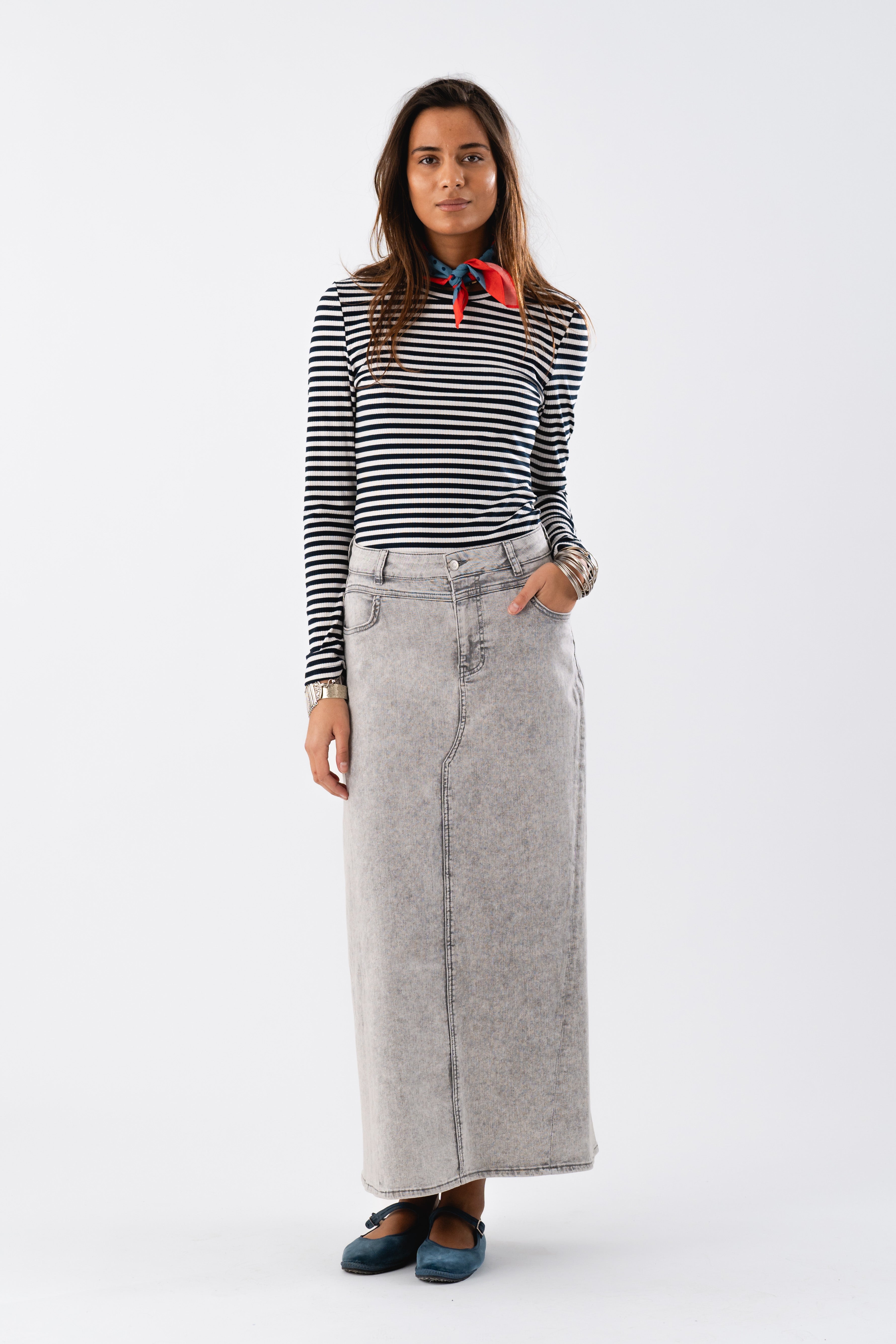 TmeryLL Maxi Skirt - Grey