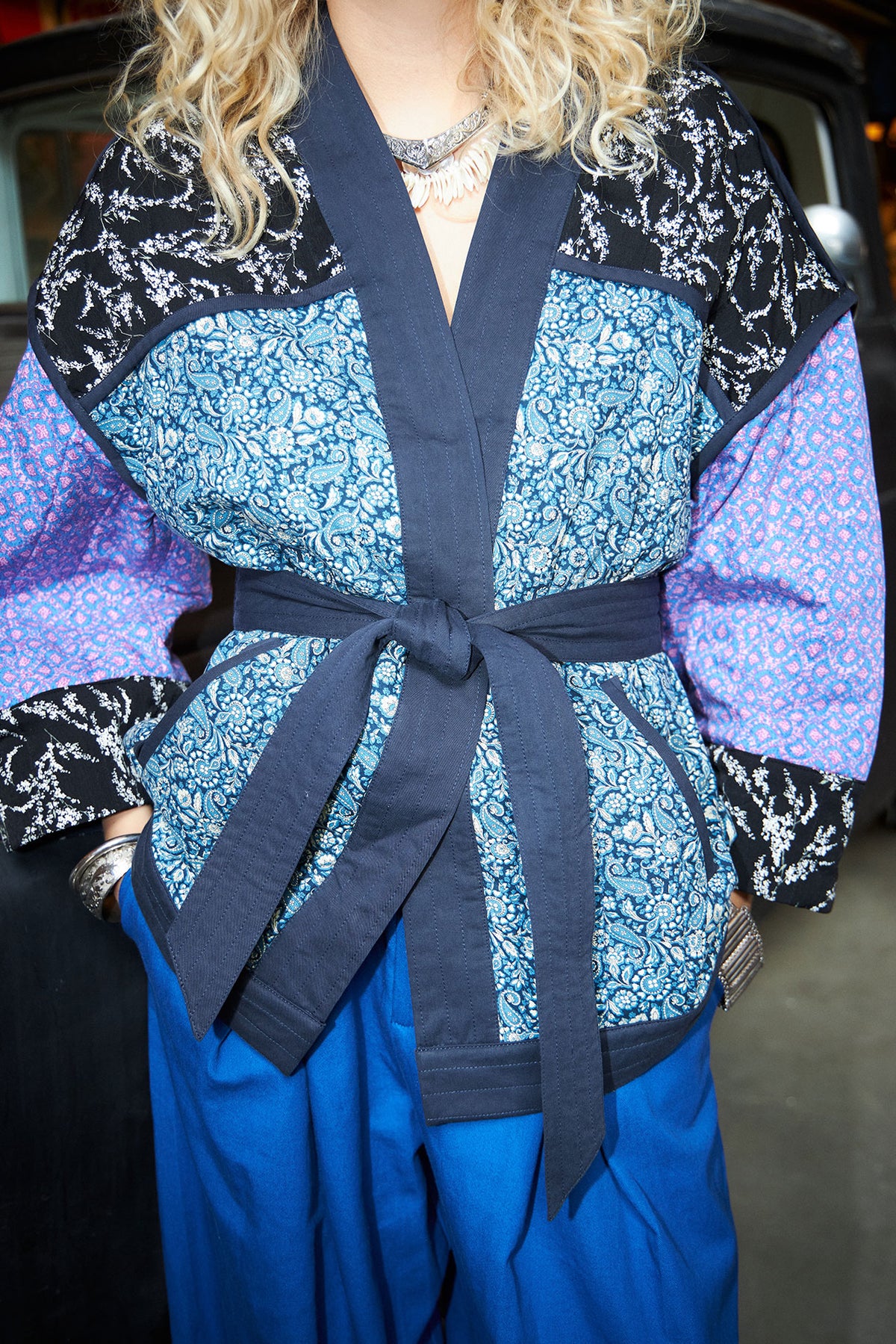 Lollys Laundry TristyLL Jacke Kimono Blau